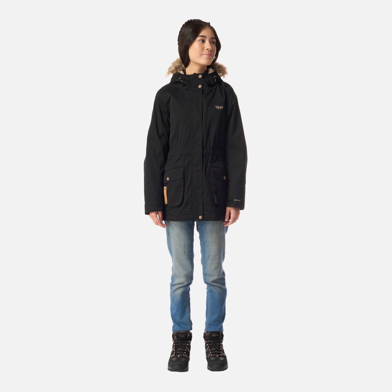 Chaqueta Teen Girl Roble B-Dry Hoody Jacket Negro Lippi I26-8