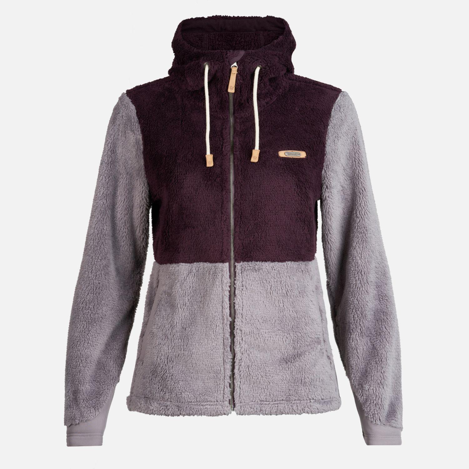 Chaqueta Mujer Bear Shaggy-Pro Hoody Jacket Burdeo/Malva Lippi-0