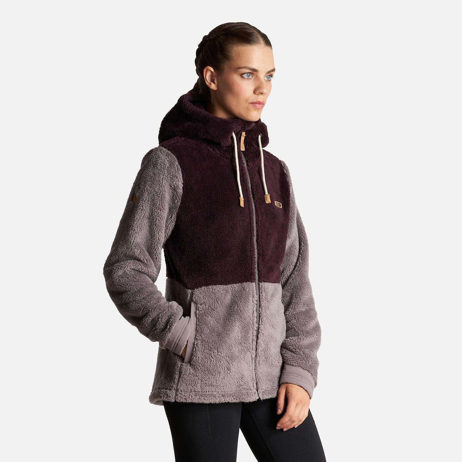 Chaqueta Mujer Bear Shaggy-Pro Hoody Jacket Burdeo/Malva Lippi-2