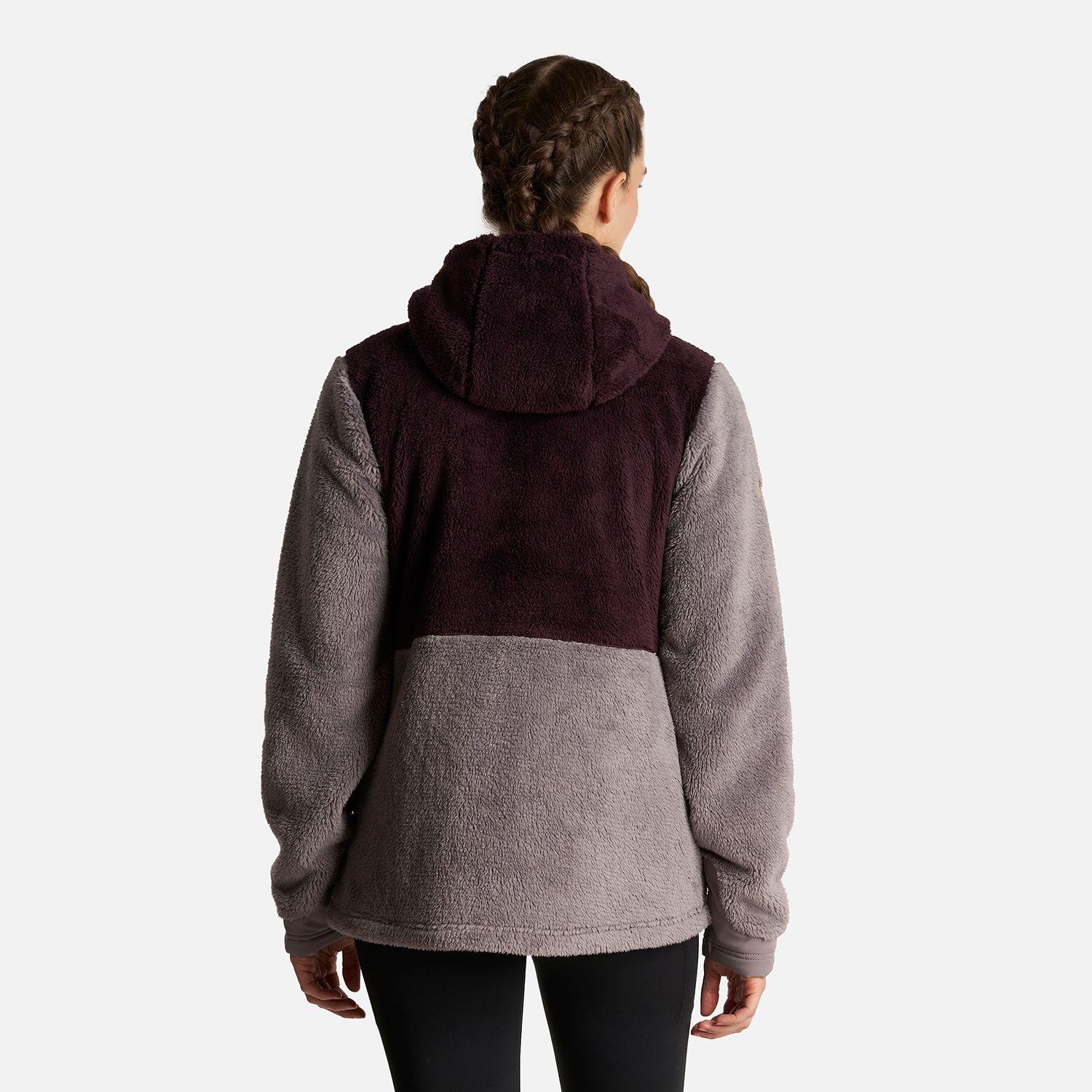Chaqueta Mujer Bear Shaggy-Pro Hoody Jacket Burdeo/Malva Lippi-3