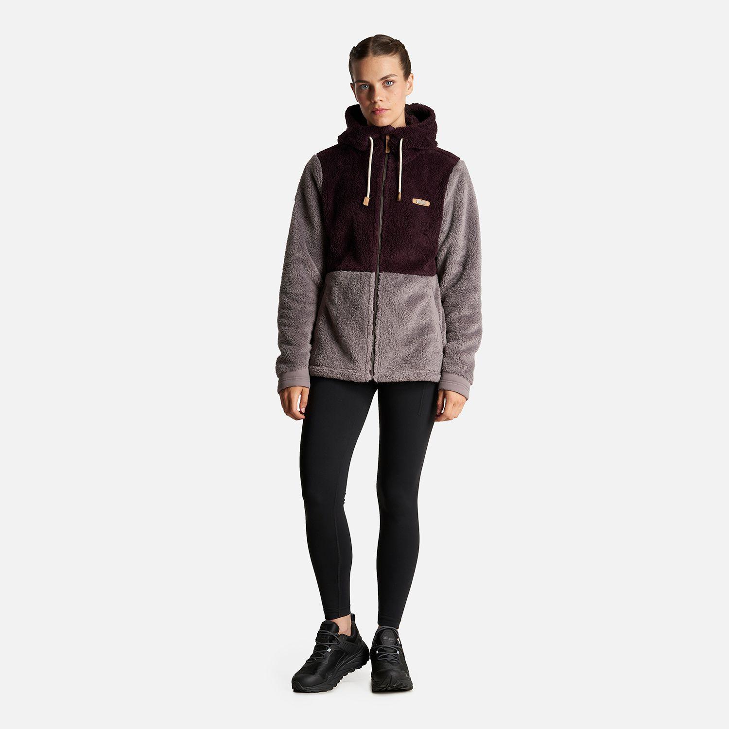 Chaqueta Mujer Bear Shaggy-Pro Hoody Jacket Burdeo/Malva Lippi-6