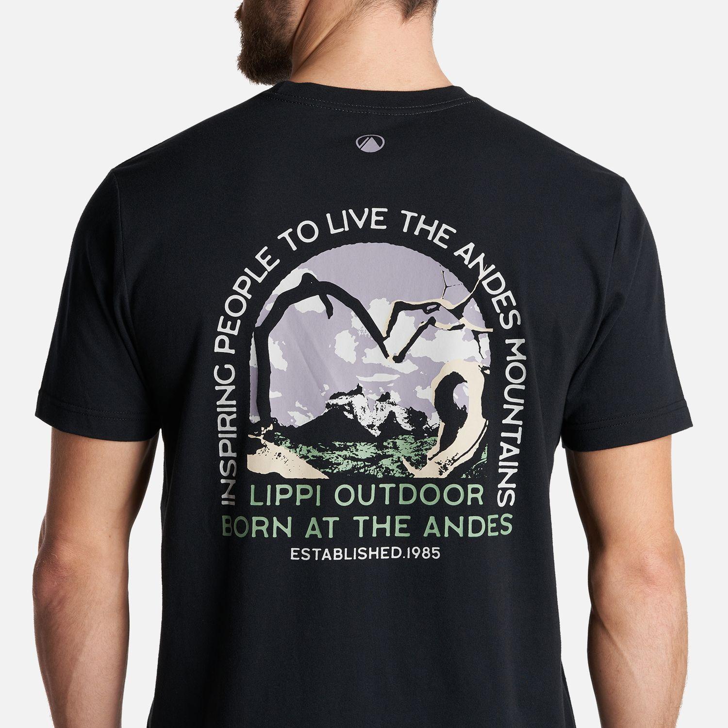 Polera Hombre Portal Forest T-Shirt Negro Lippi-4