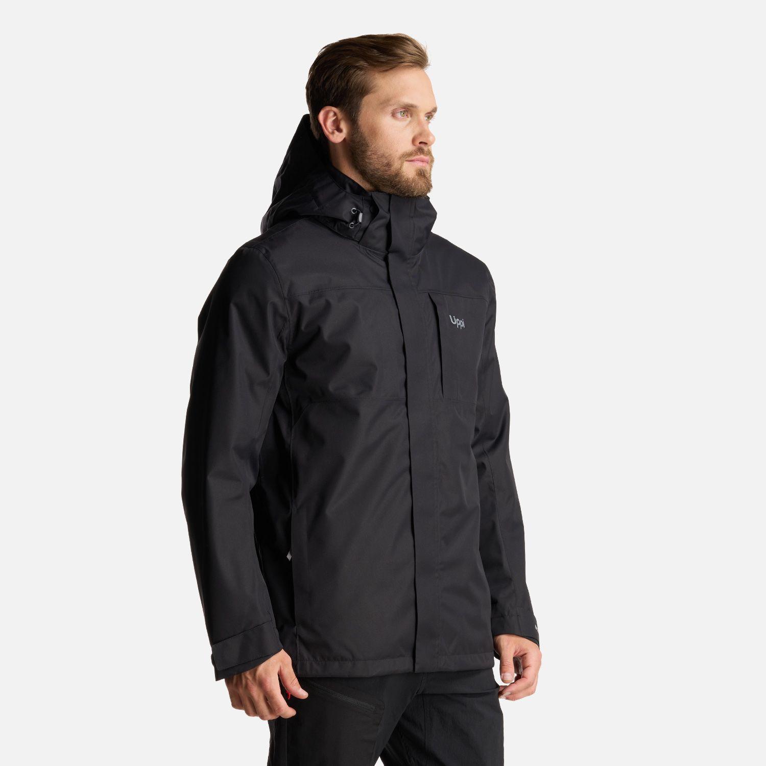 Chaqueta Hombre Tres Cruces Fusion-3 Hoody Jacket Negro Lippi I24-2