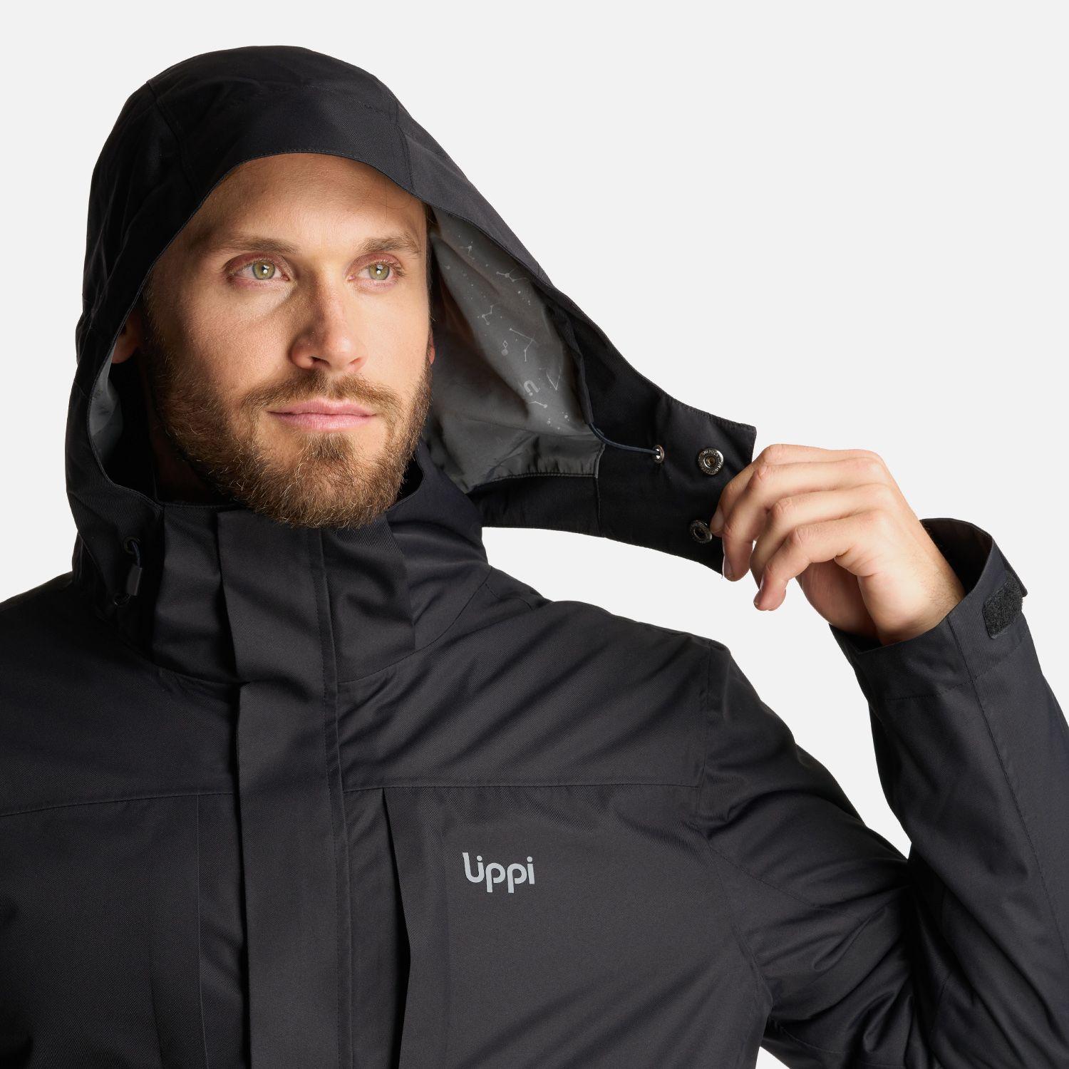 Chaqueta Hombre Tres Cruces Fusion-3 Hoody Jacket Negro Lippi I24-5