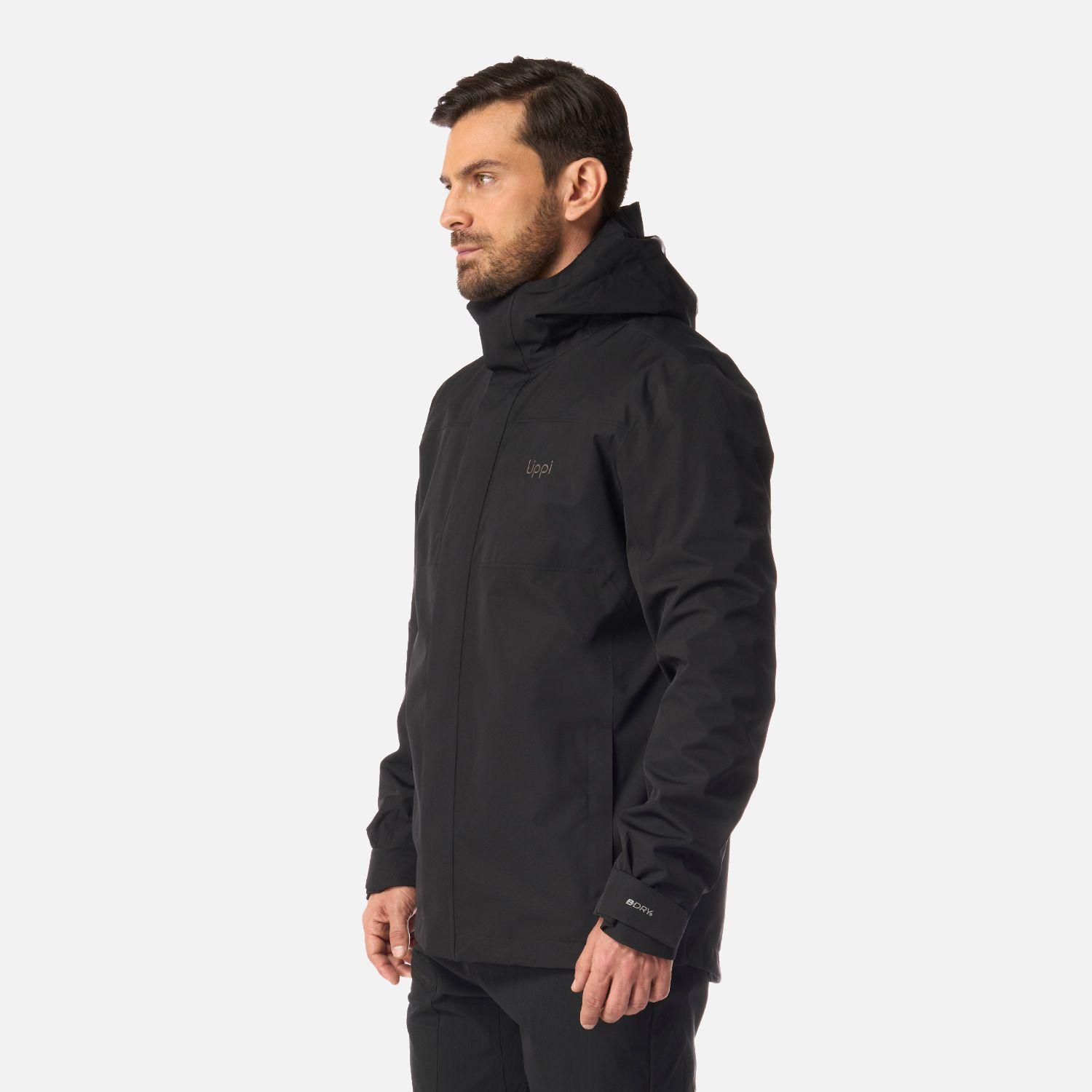 Chaqueta Hombre Tres Cruces Fusion-3 Hoody Jacket Negro Lippi I24-3
