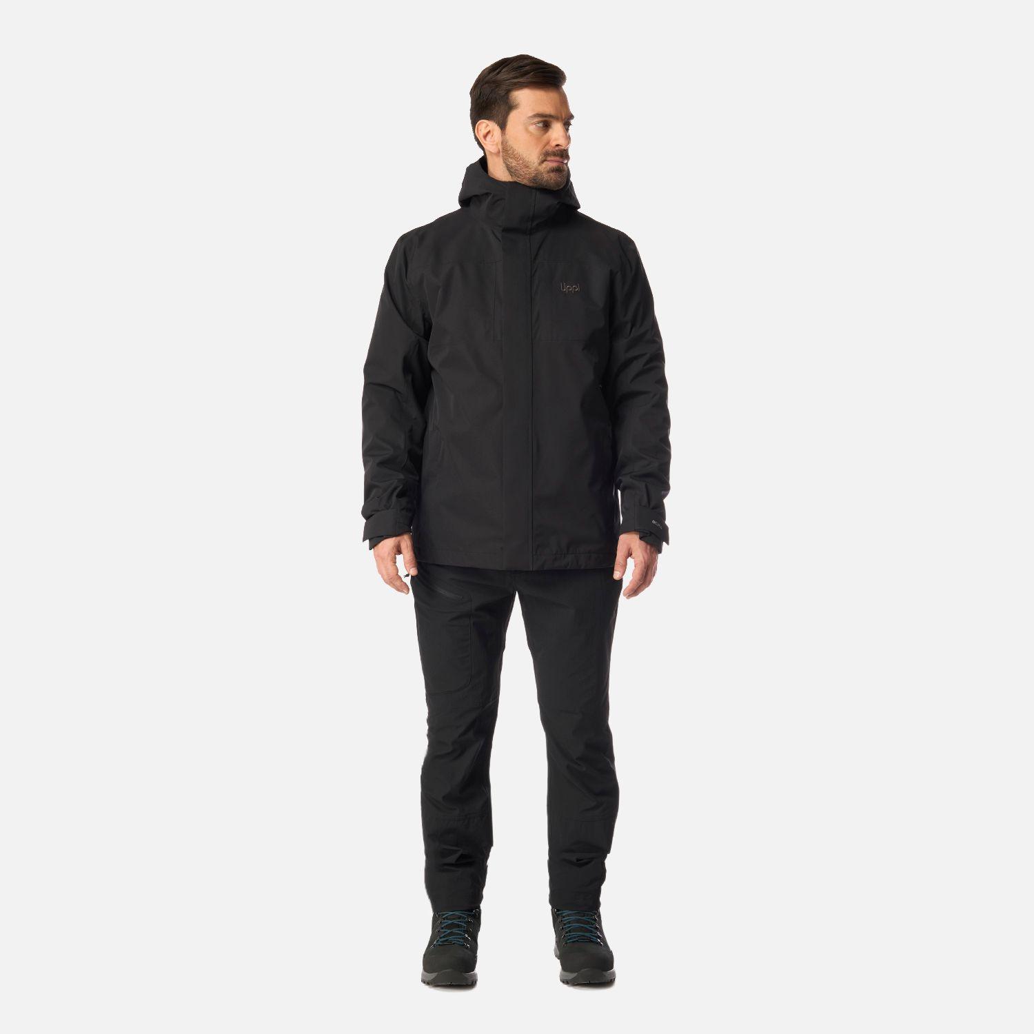 Chaqueta Hombre Tres Cruces Fusion-3 Hoody Jacket Negro Lippi I24-9