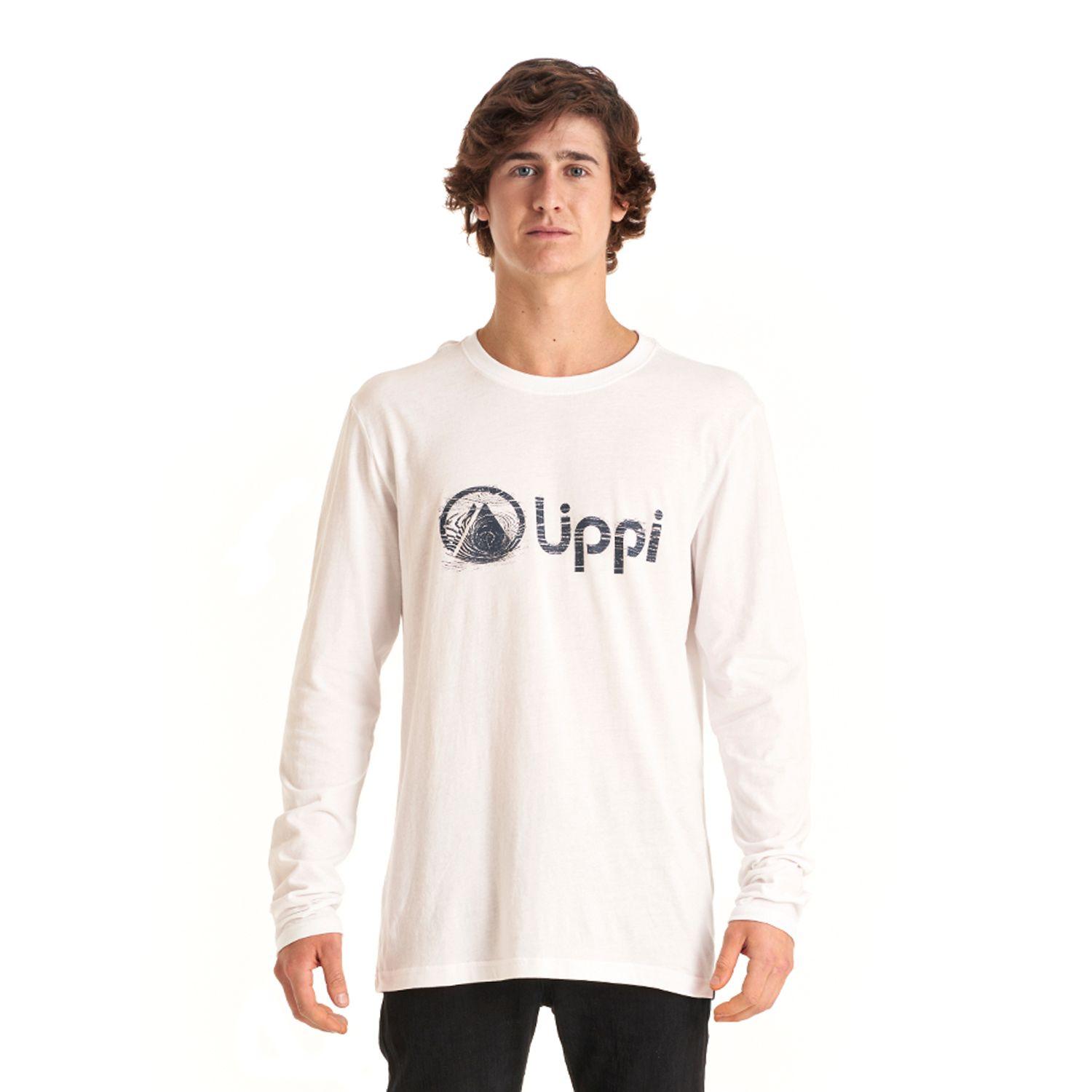 Polera Hombre Logo Lippi UVStop Long Sleeve TShirt Blanco Lippi-1