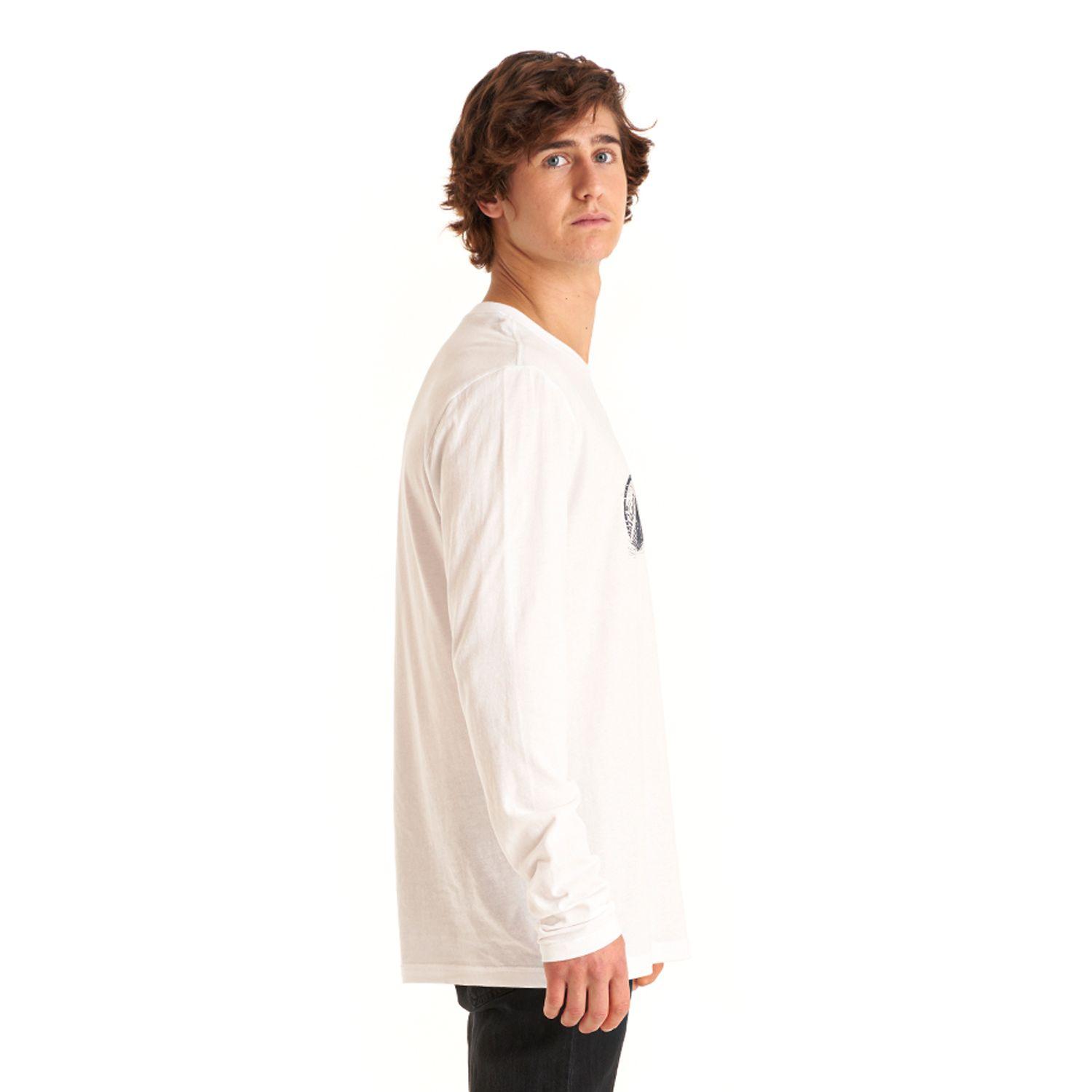 Polera Hombre Logo Lippi UVStop Long Sleeve TShirt Blanco Lippi-3