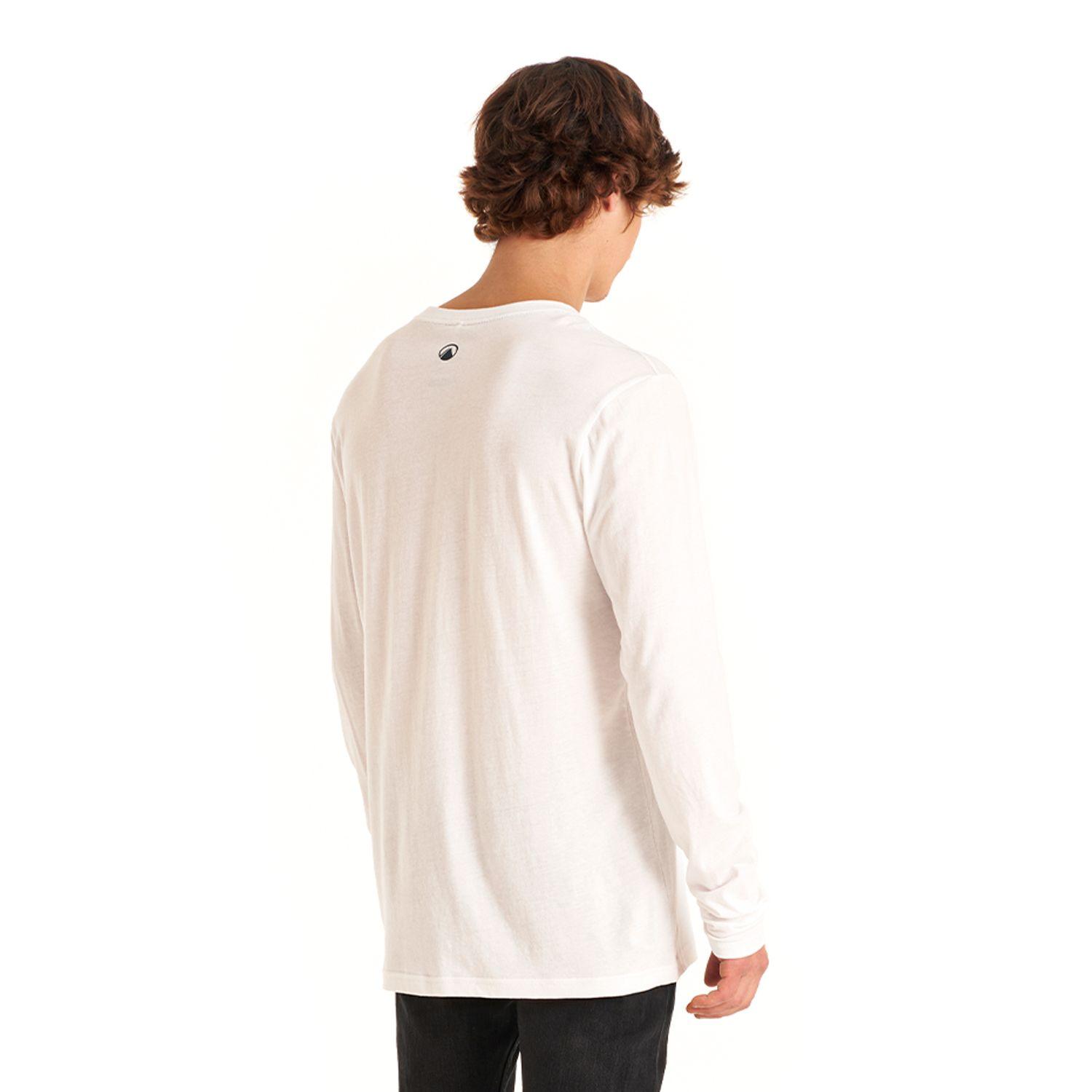 Polera Hombre Logo Lippi UVStop Long Sleeve TShirt Blanco Lippi-4