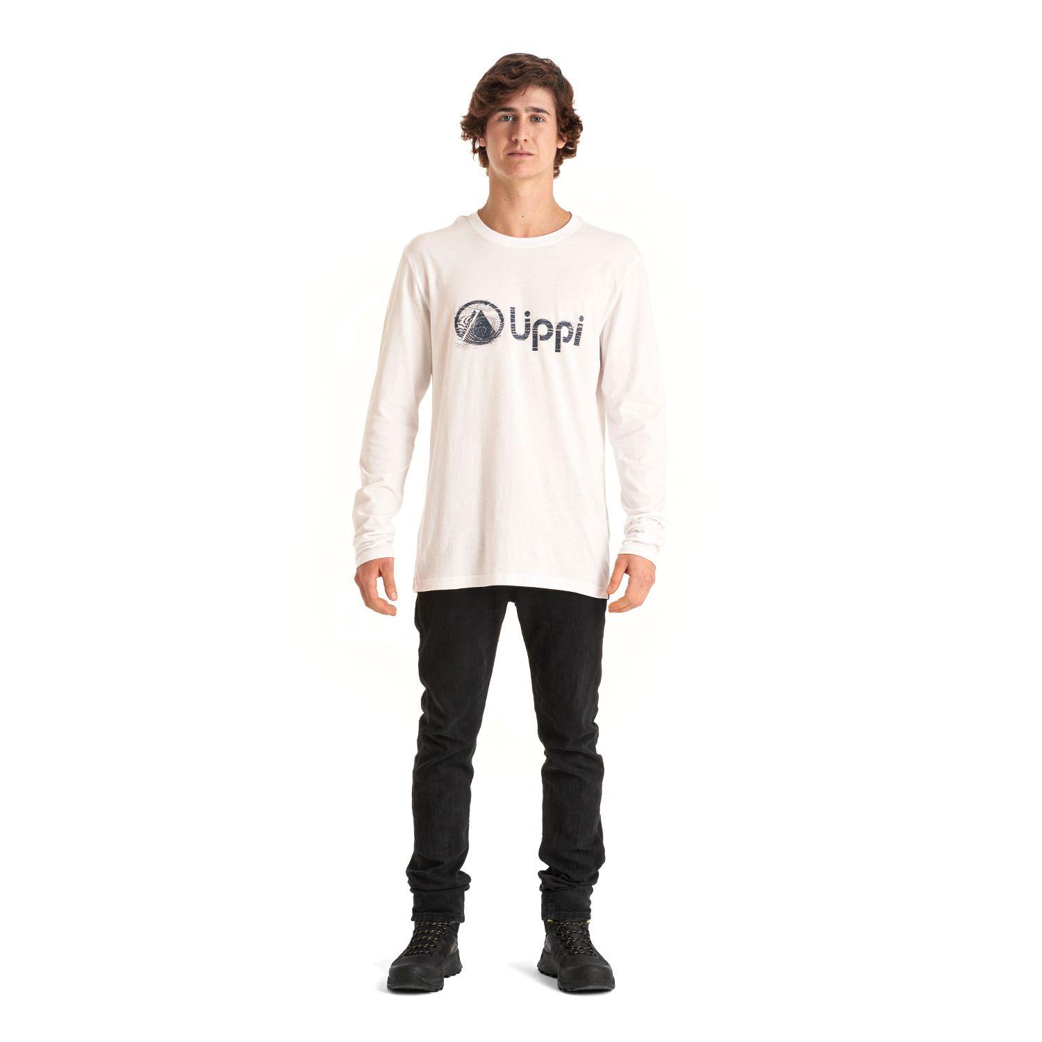 Polera Hombre Logo Lippi UVStop Long Sleeve TShirt Blanco Lippi-6