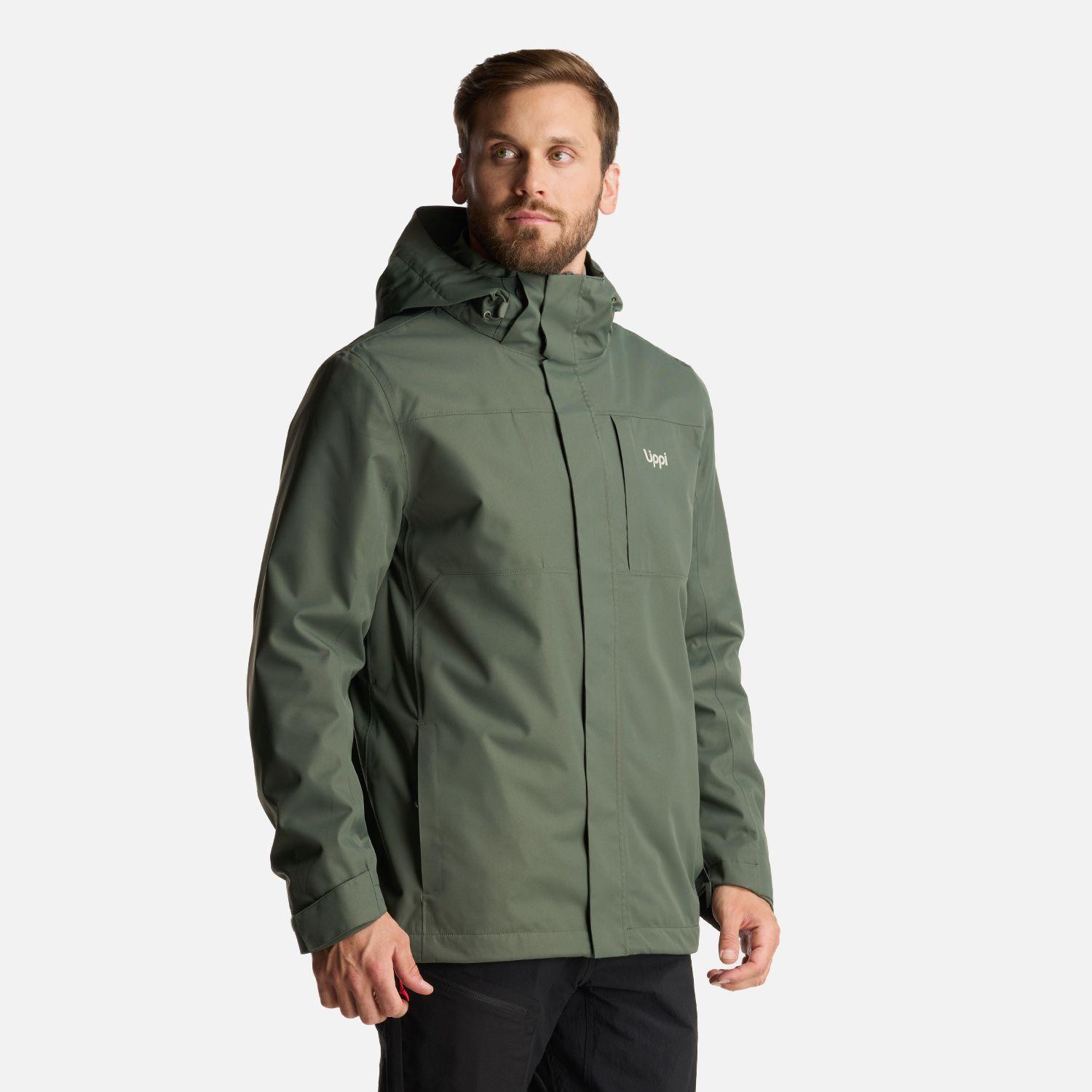 Chaqueta Hombre Tres Cruces Fusion-3 Hoody Jacket Verde Militar Lippi-2