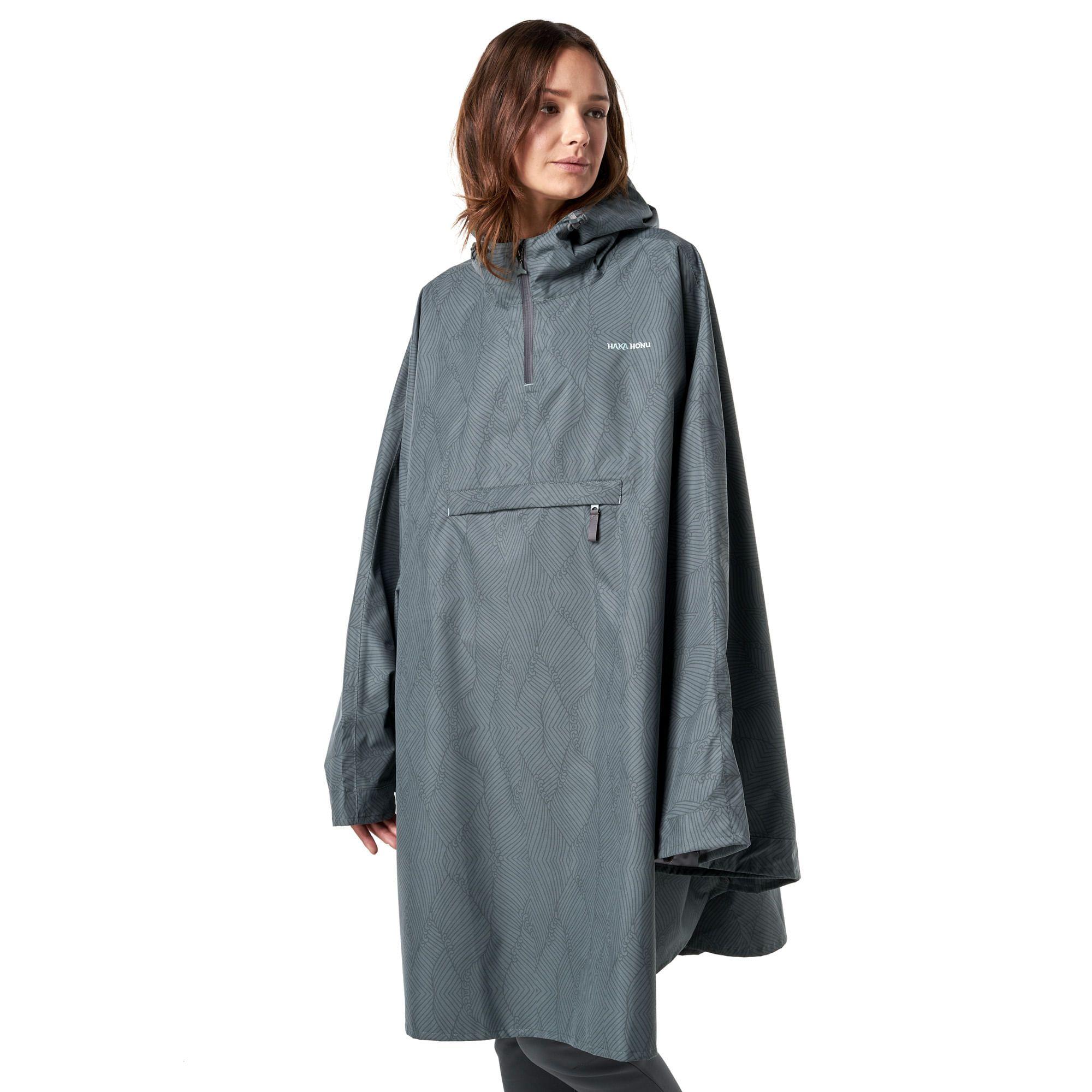 Poncho Unisex Capuchina Verde Haka Honu-1