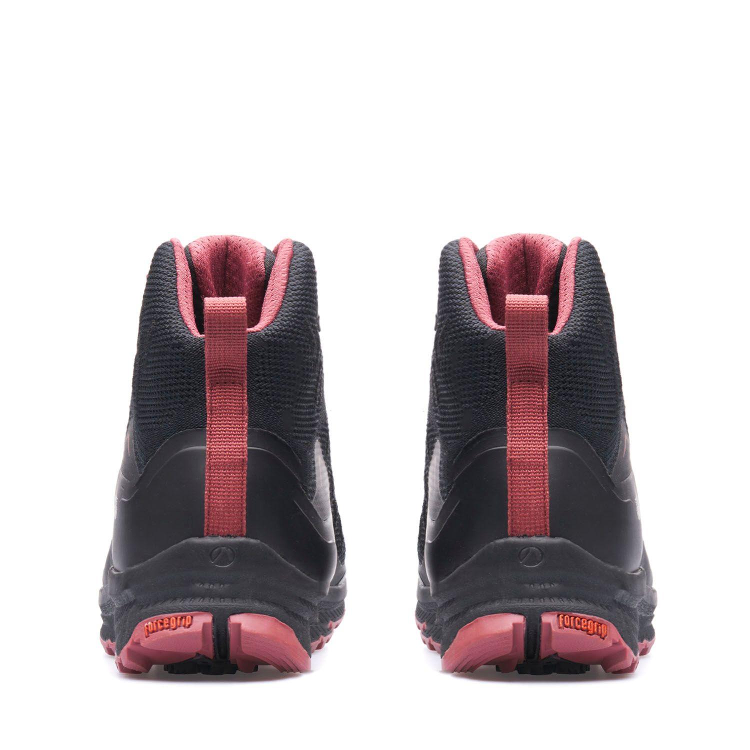 Botín Mujer Light Rock Mid II Negro Rosa Lippi-3