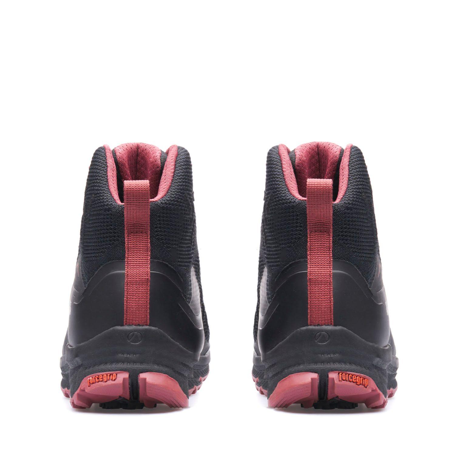 Botín Mujer Light Rock Mid II Negro Rosa Lippi-3