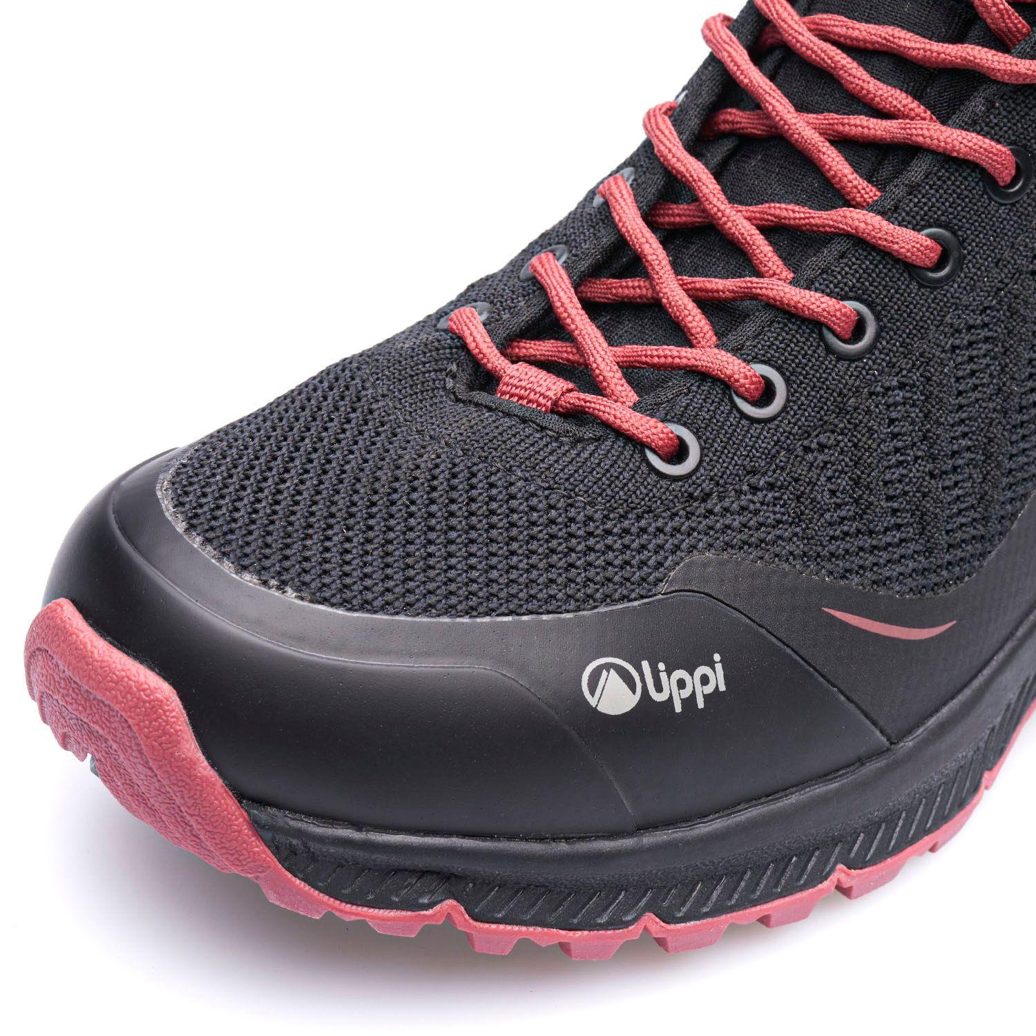 Botín Mujer Light Rock Mid II Negro Rosa Lippi-6