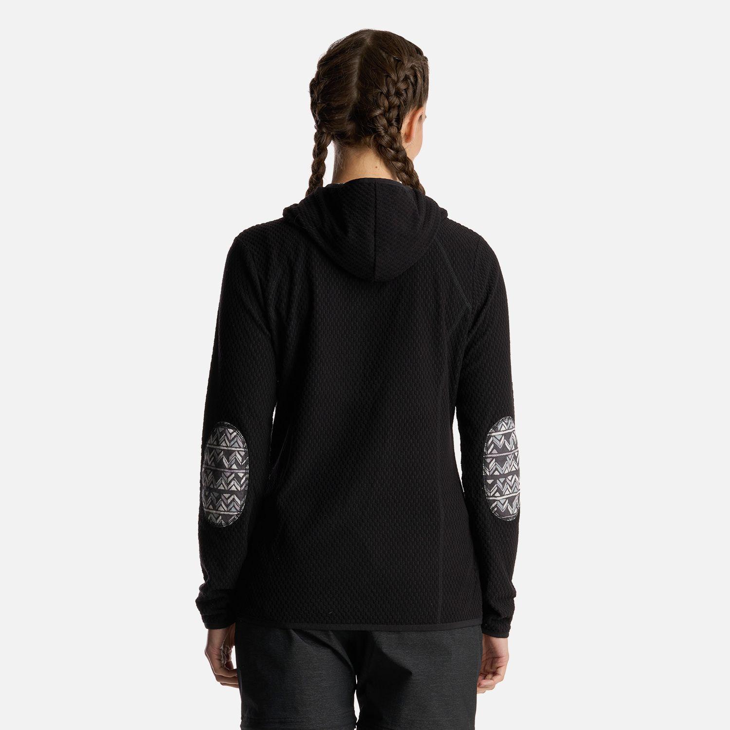 Poleron Mujer Taina Nui Negro Haka Honu I24-2