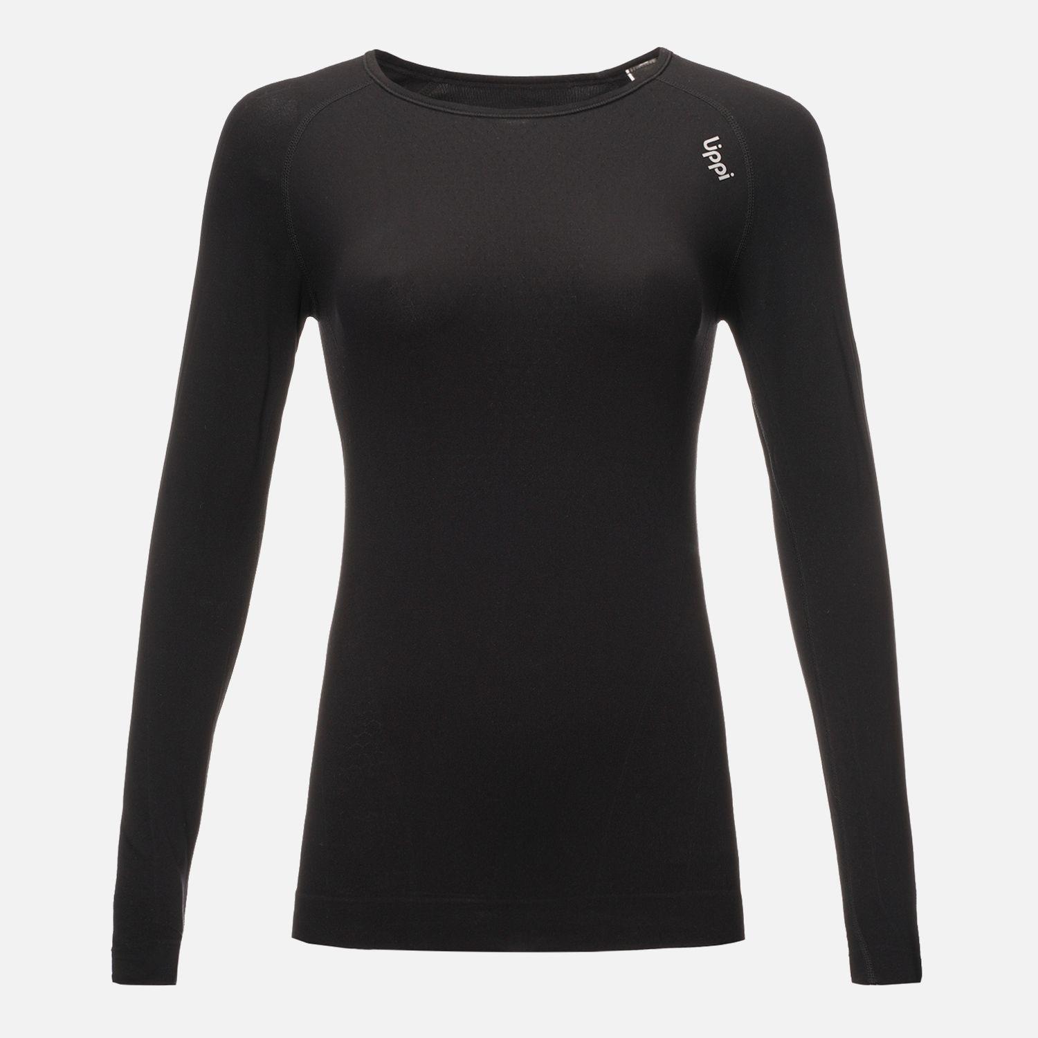 Primera Capa Mujer Skintec 1000 Seamless Top Negro Lippi I23-0