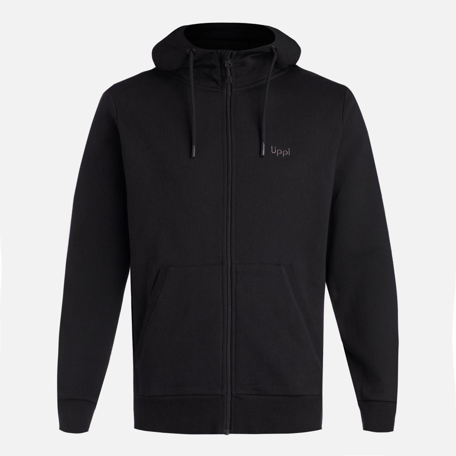 Polerón Hombre Ulmo Light Full Zip Hoody Sweatshirt Negro Lippi V26-6