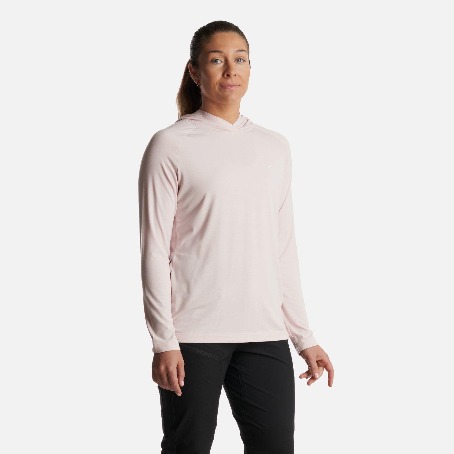 Polera Mujer  Sun Action Q-Dry Hoody T-Shirt Rosa Claro Lippi-2