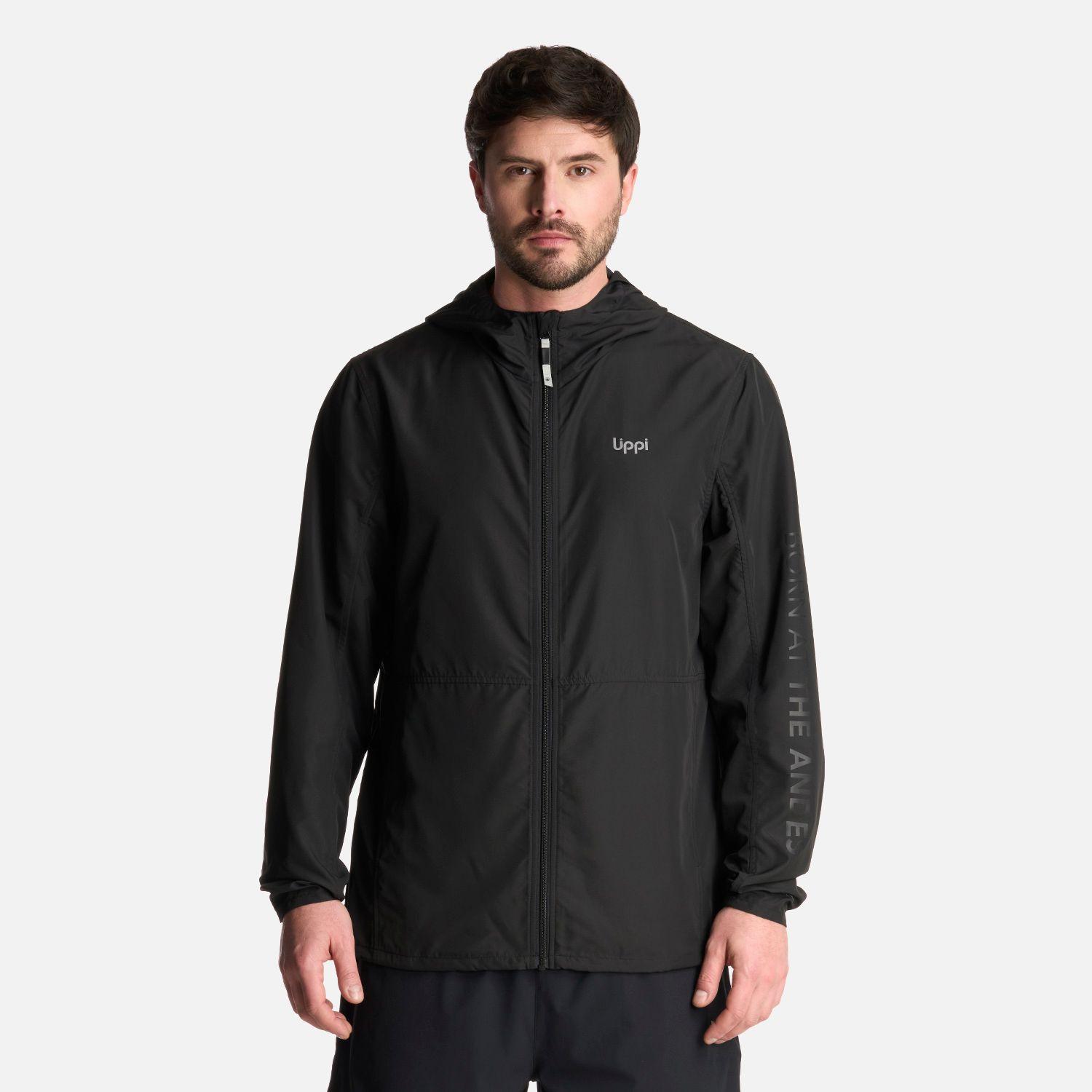 Chaqueta Hombre Nightfall WindBreaker Hoody Negro Lippi-0