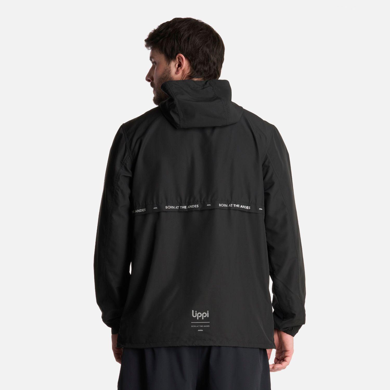 Chaqueta Hombre Nightfall WindBreaker Hoody Negro Lippi-2