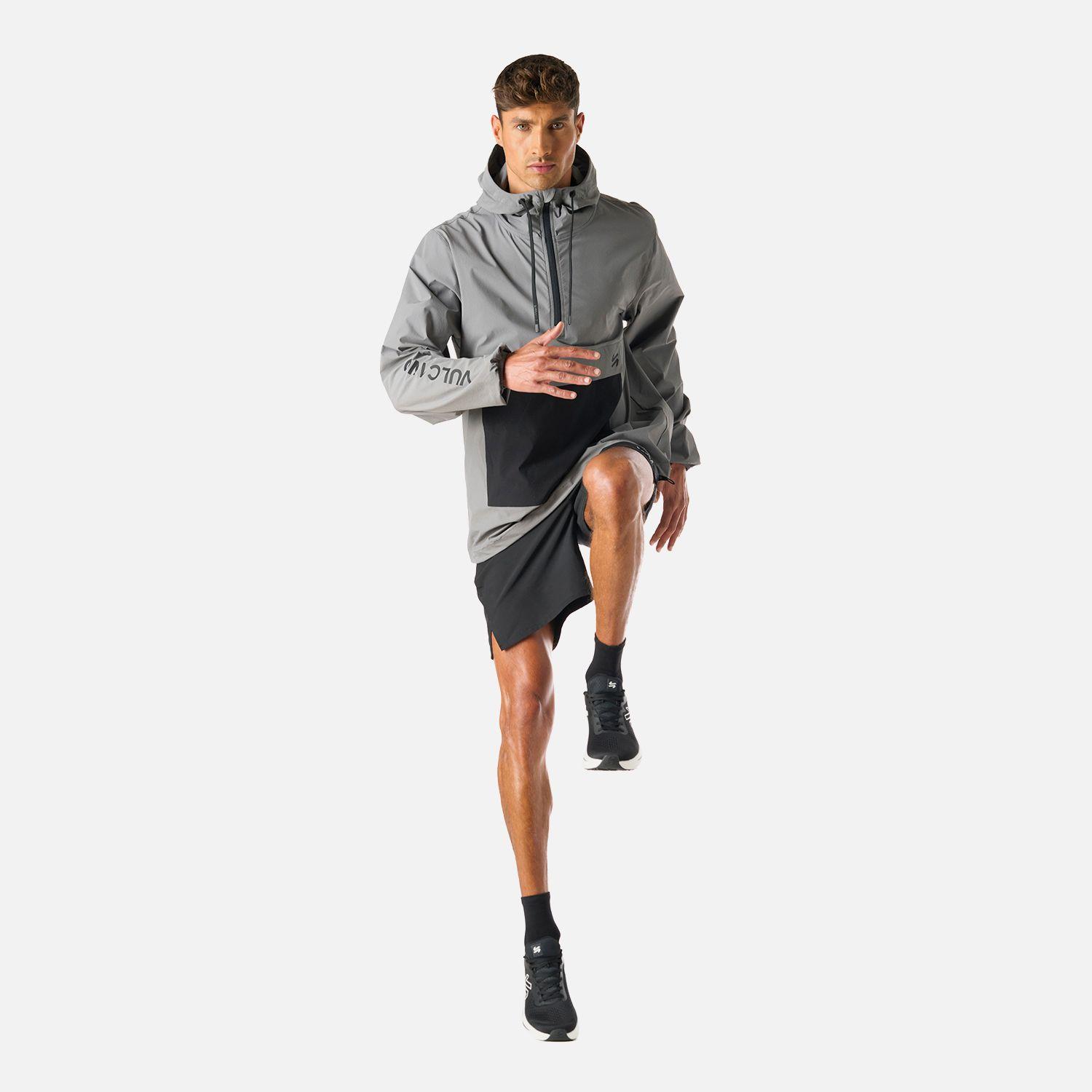 Chaqueta Hombre Tempo 1/4 Zip Windbreaker Gris Vulcano-7