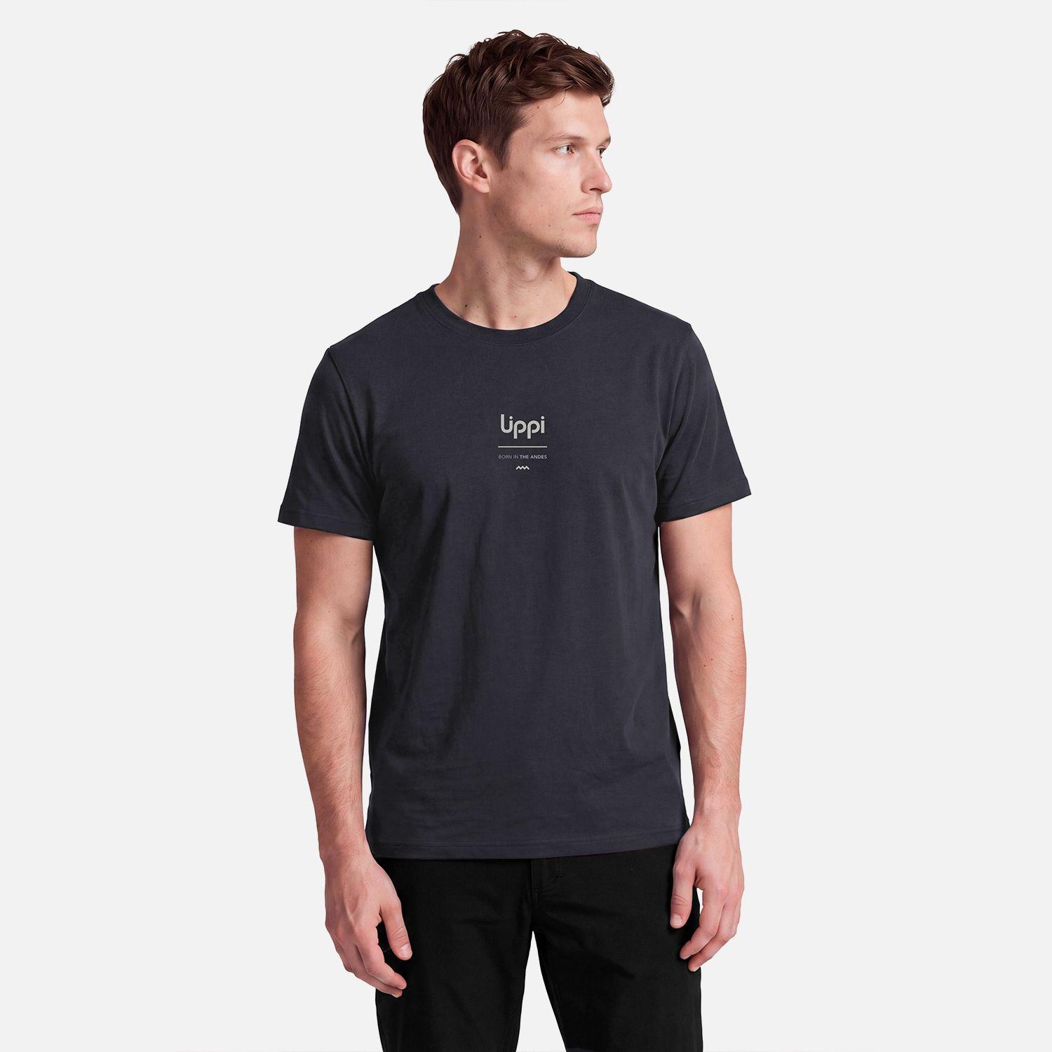 Polera Hombre Ulmo Sorona T-Shirt Grafito Lippi V27-0