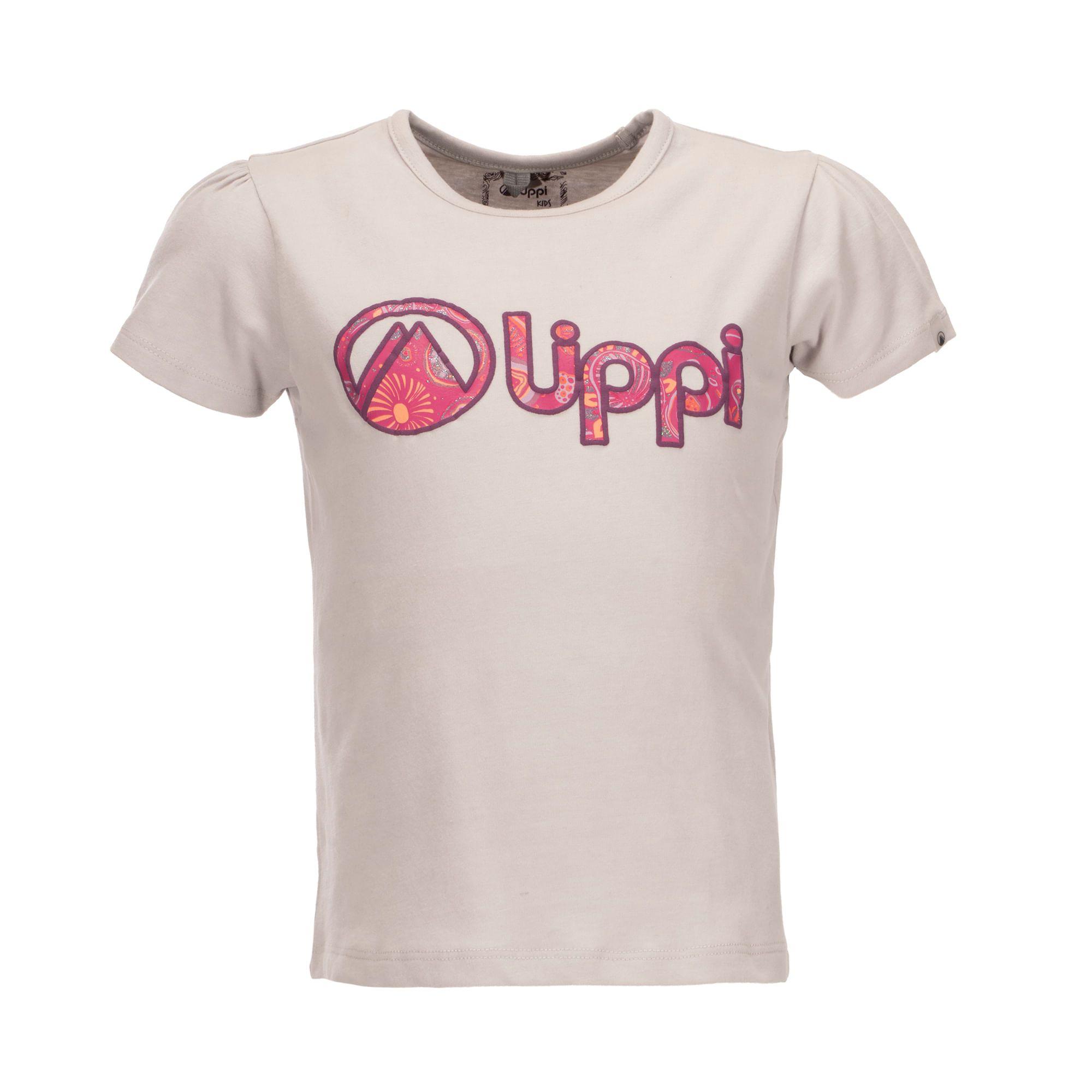 Polera Niña Logo Lippi UV-Stop T-Shirt Gris Claro Lippi-0