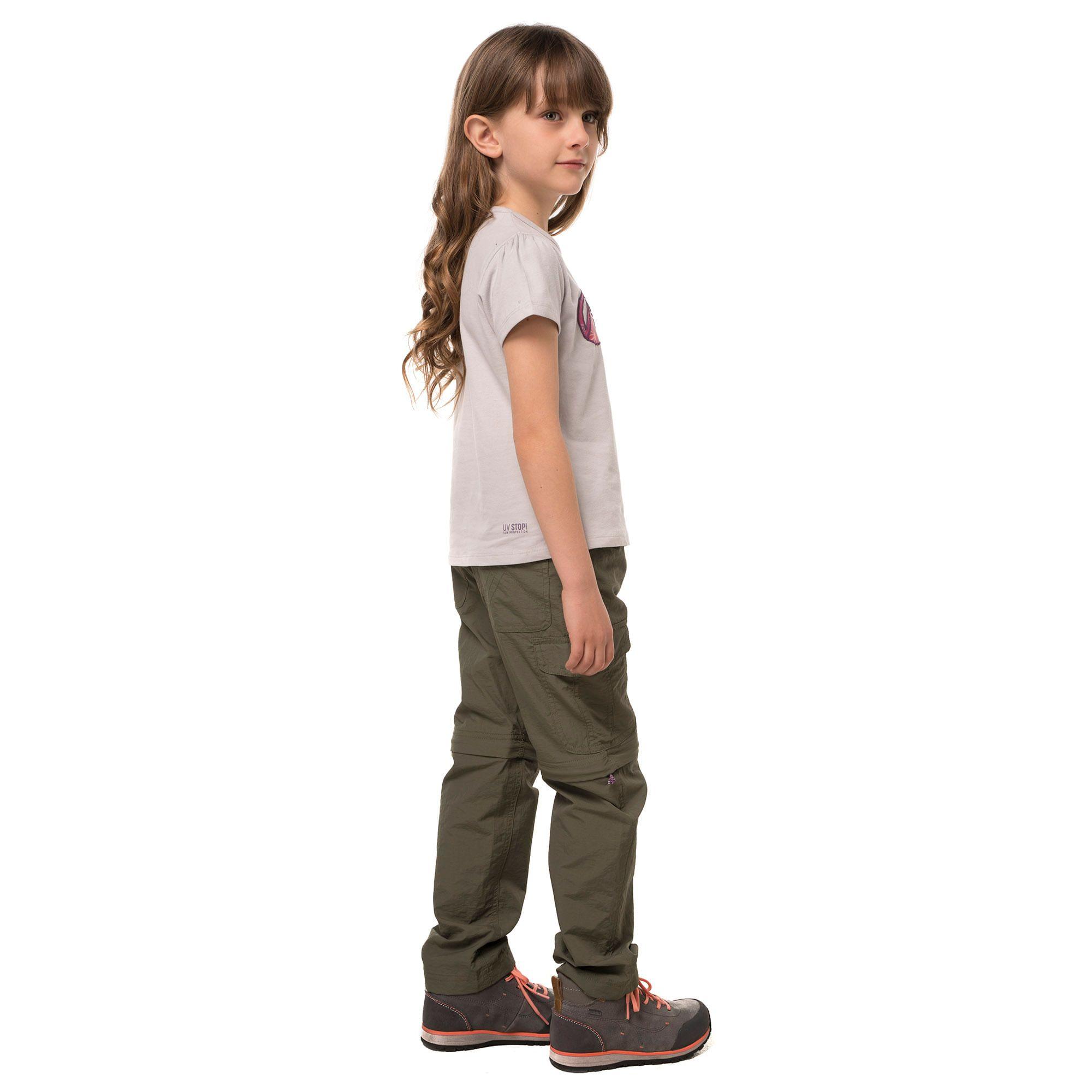 Polera Niña Logo Lippi UV-Stop T-Shirt Gris Claro Lippi-2