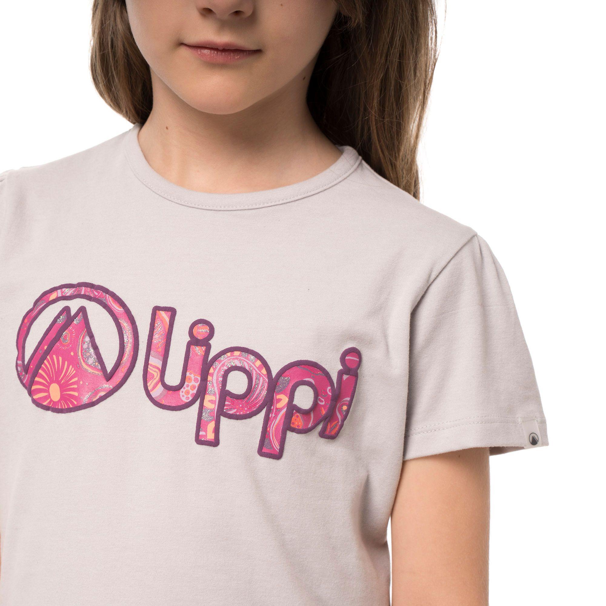 Polera Niña Logo Lippi UV-Stop T-Shirt Gris Claro Lippi-4