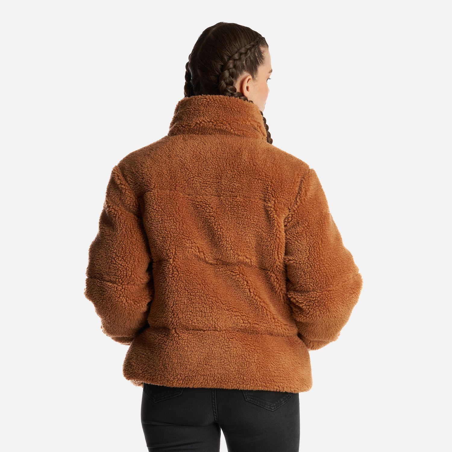 Chaqueta Mujer Aterciopelada Camel Haka Honu-2
