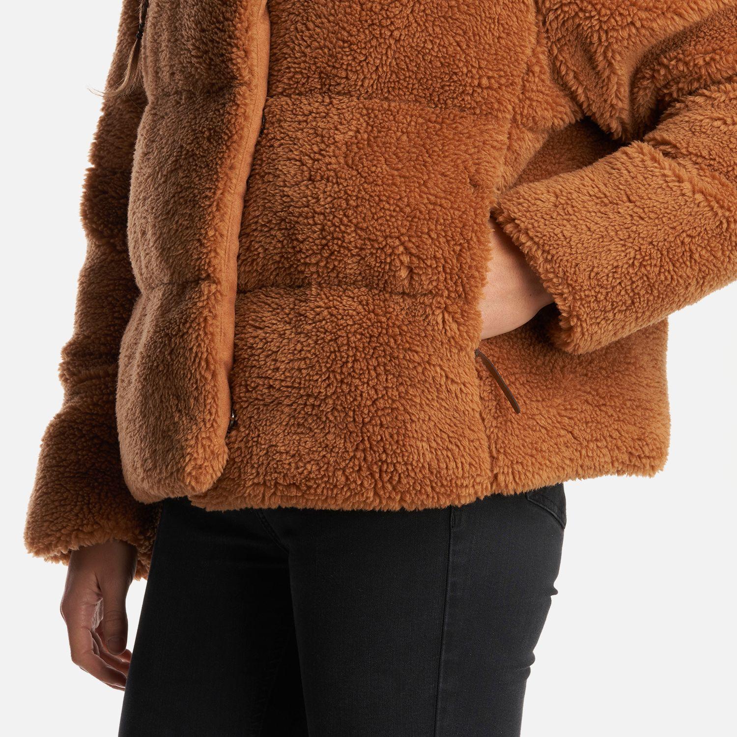 Chaqueta Mujer Aterciopelada Camel Haka Honu-4