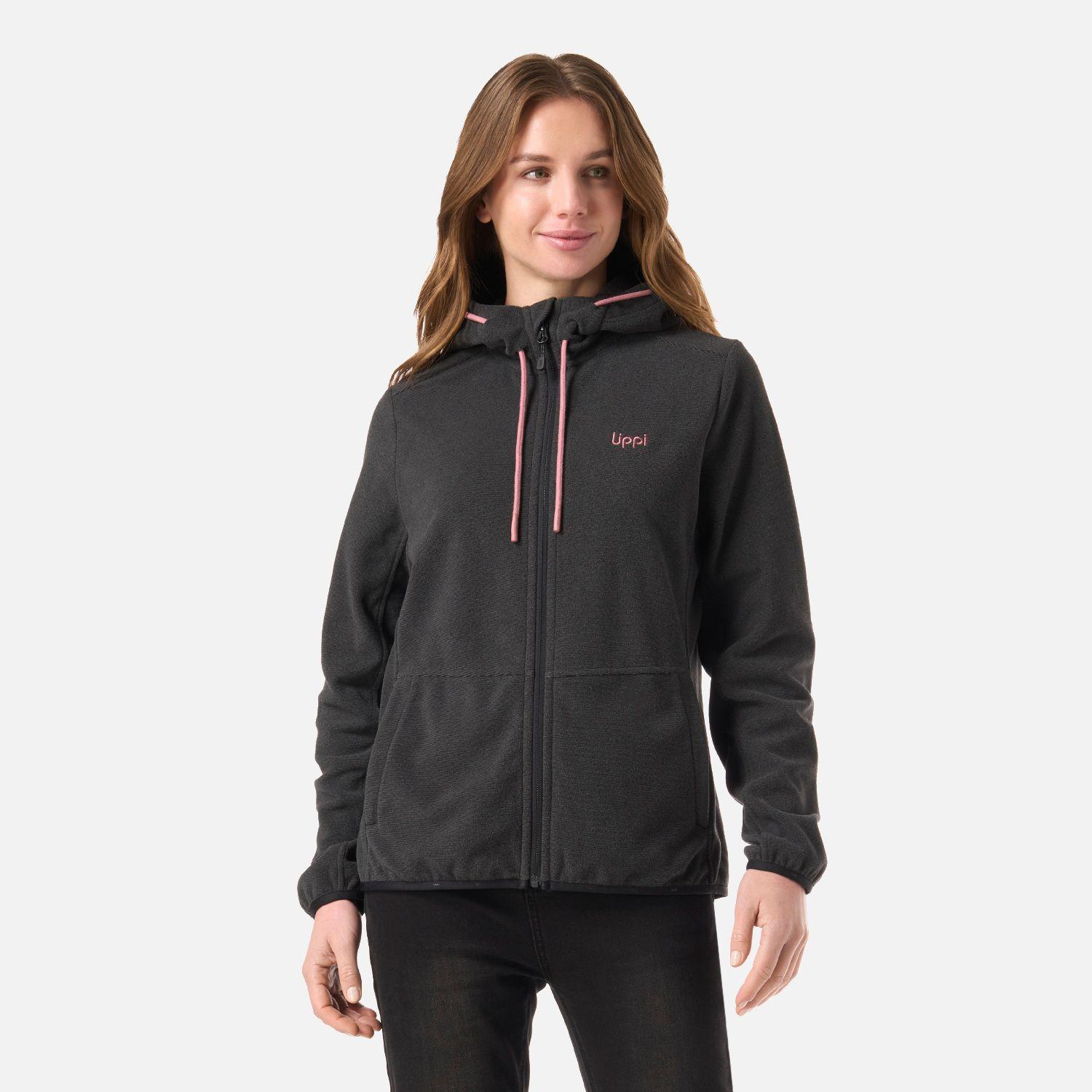 Polar Mujer Stripes Nano-F Full Zip Hoody Negro Lippi V26-0