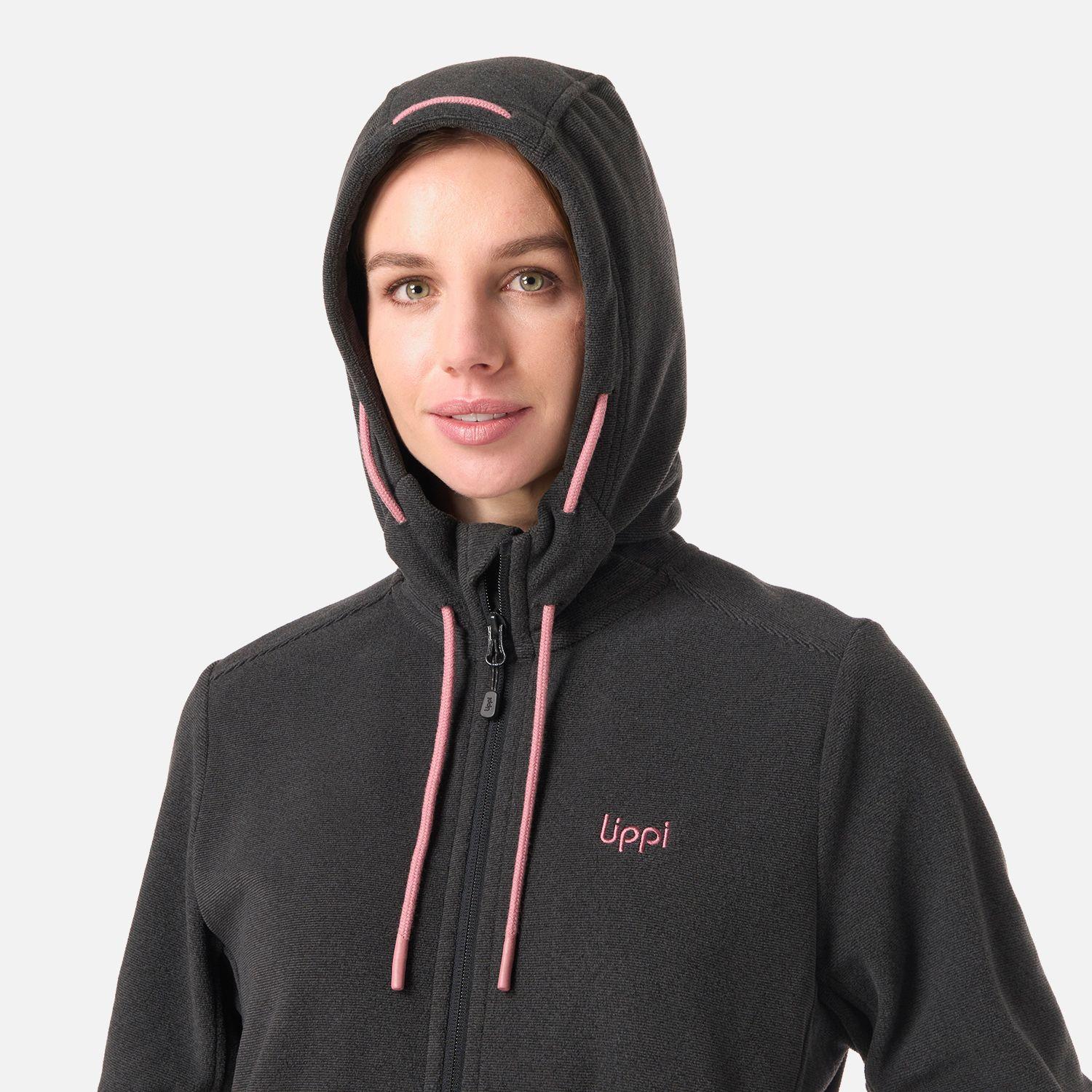 Polar Mujer Stripes Nano-F Full Zip Hoody Negro Lippi V26-3