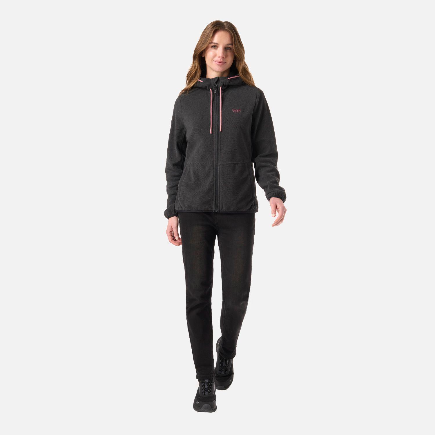 Polar Mujer Stripes Nano-F Full Zip Hoody Negro Lippi V26-5