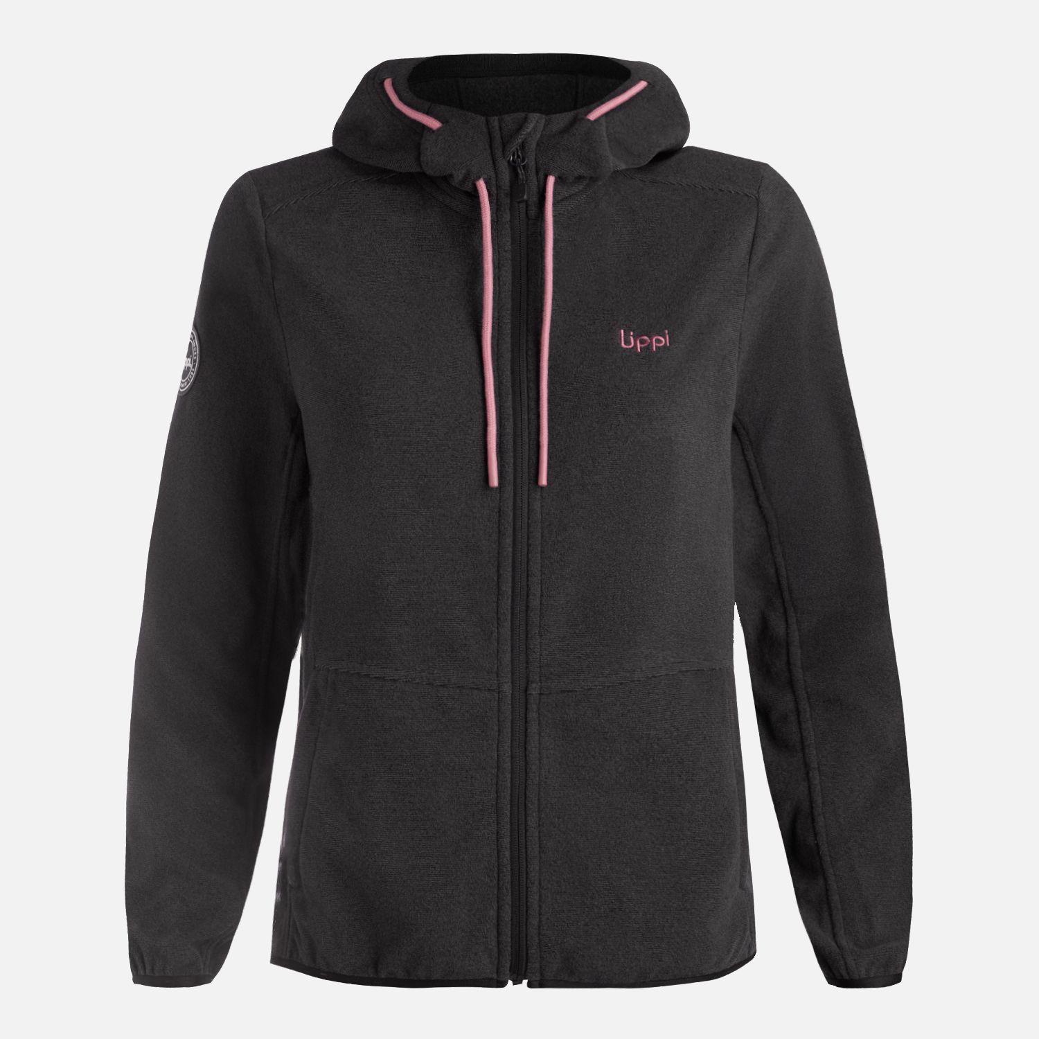 Polar Mujer Stripes Nano-F Full Zip Hoody Negro Lippi V26-6
