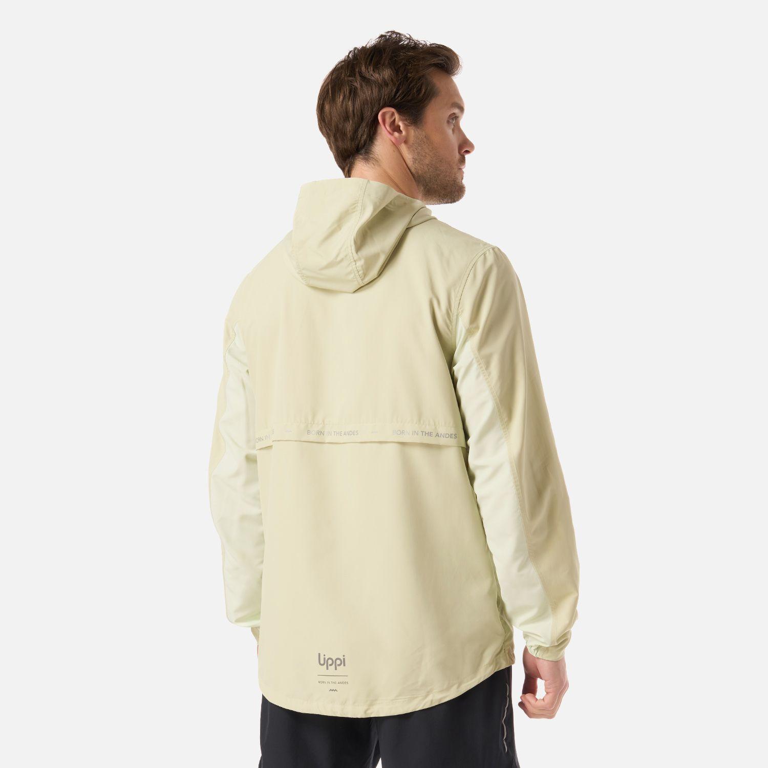 Chaqueta Hombre Nightfall Windbreaker 1/4 Zip Hoody Jacket Verde V26-2