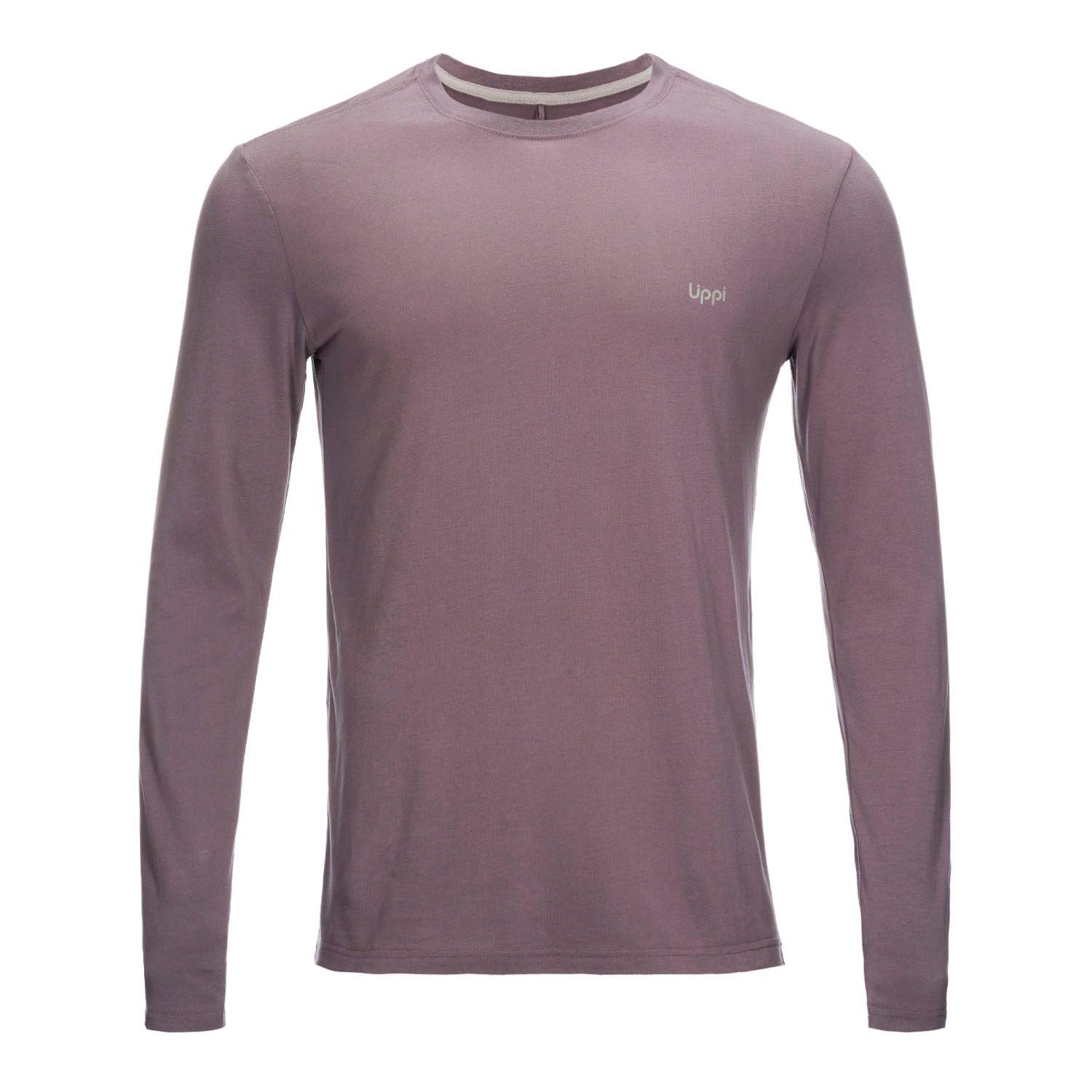 Polera Hombre Ulmo Cotton UVStop Long Sleeve TShirt Malva Lippi-0