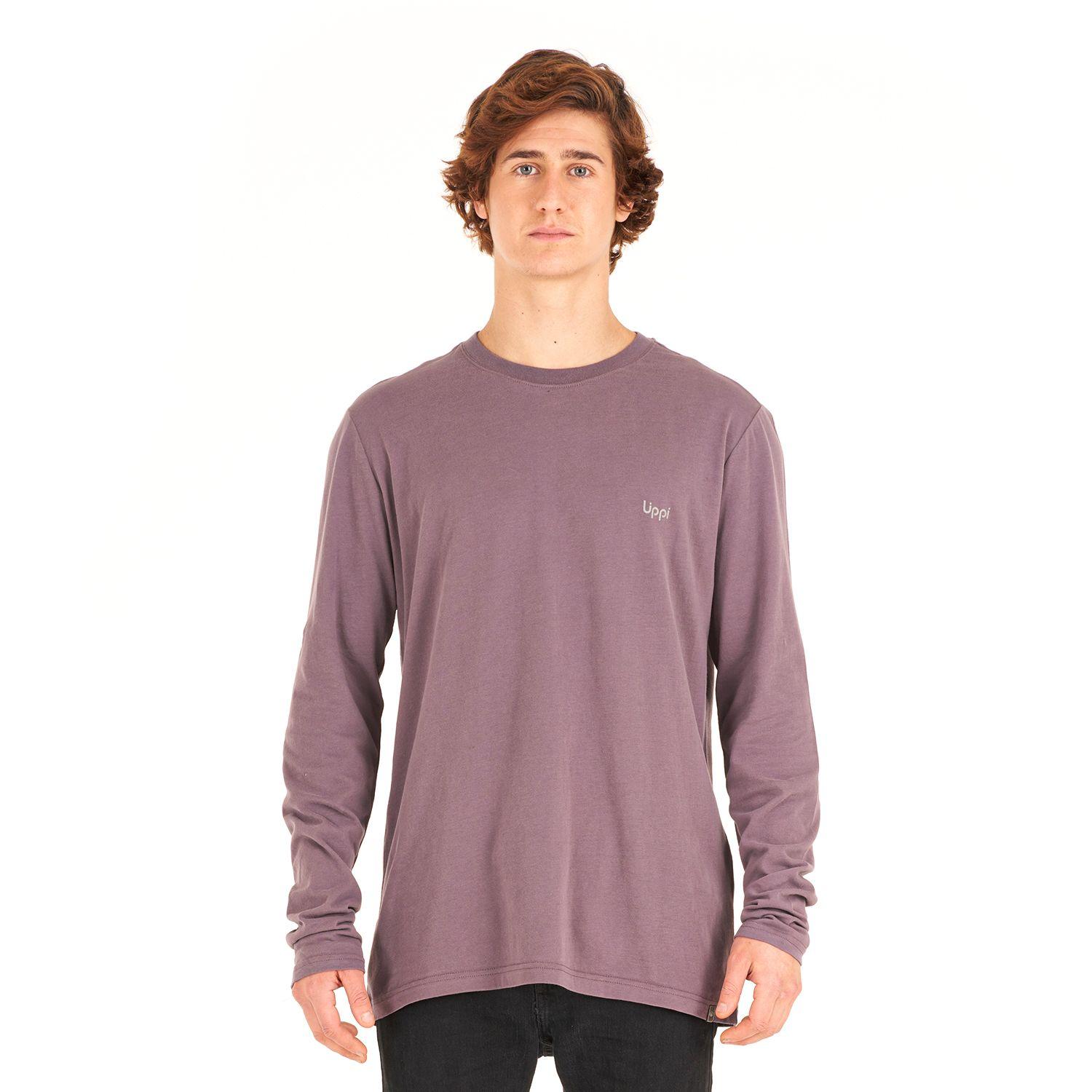 Polera Hombre Ulmo Cotton UVStop Long Sleeve TShirt Malva Lippi-1