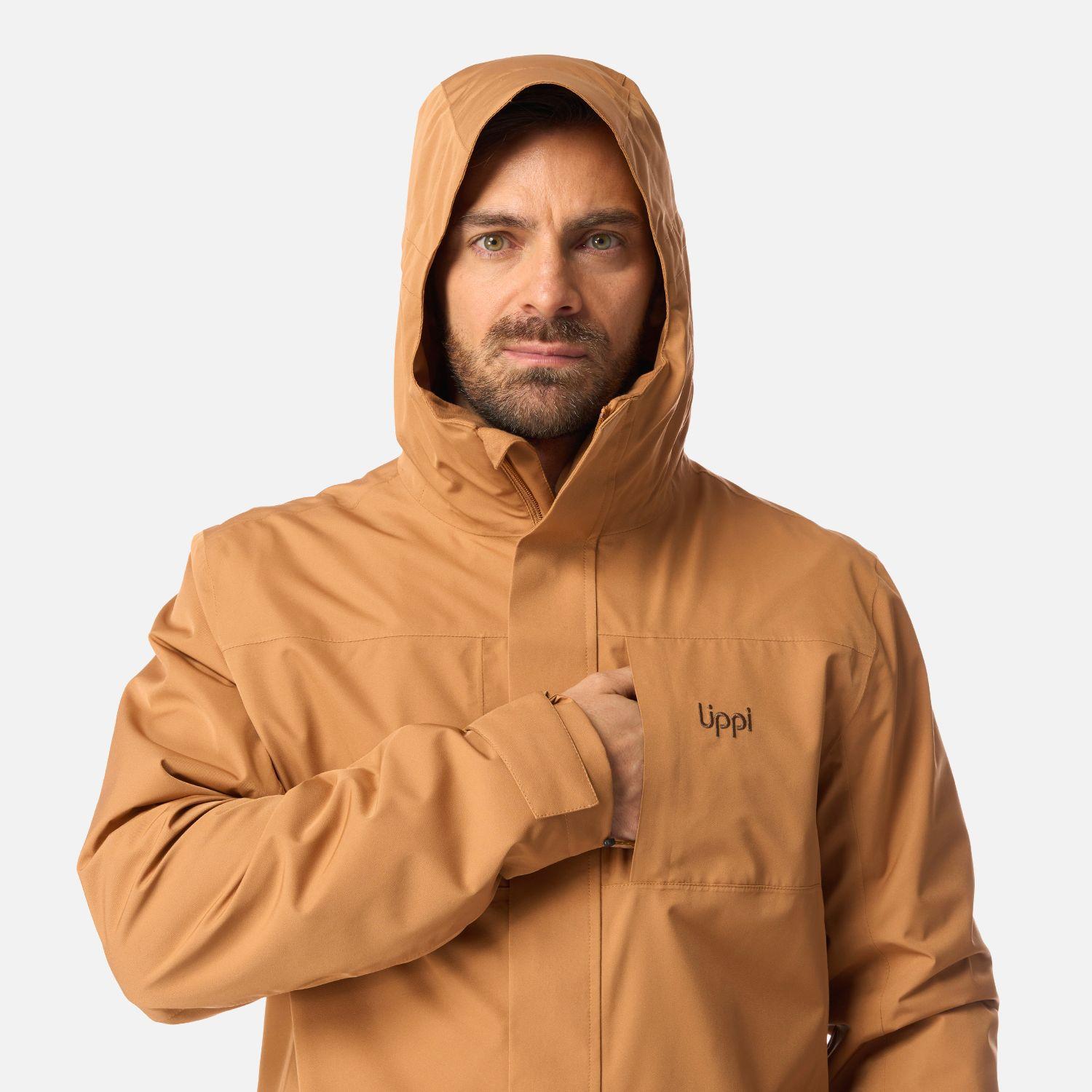 Chaqueta Hombre Tres Cruces Fusion-3 Hoody Jacket Cafe Claro Lippi I26-3