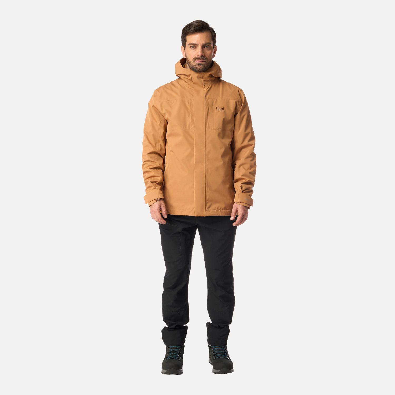 Chaqueta Hombre Tres Cruces Fusion-3 Hoody Jacket Cafe Claro Lippi I26-7