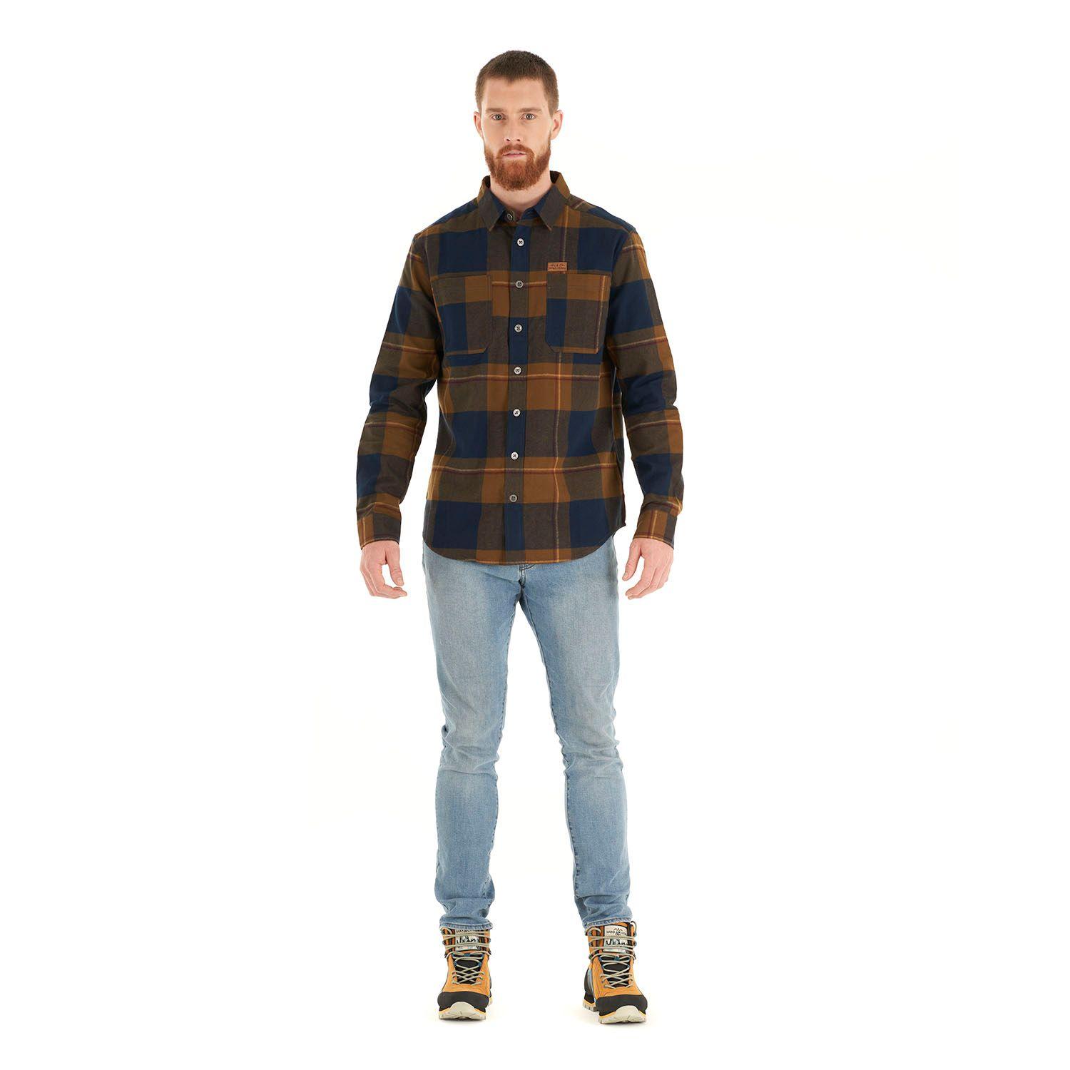 Camisa Hombre Hachazo Mostaza Haka Honu I21-8