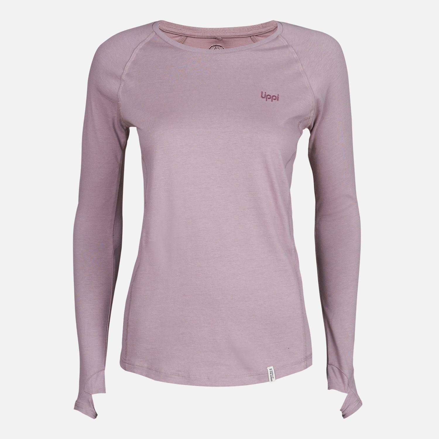 Polera Mujer Skills Long Sleeve T-Shirt Palo Rosa Lippi-0