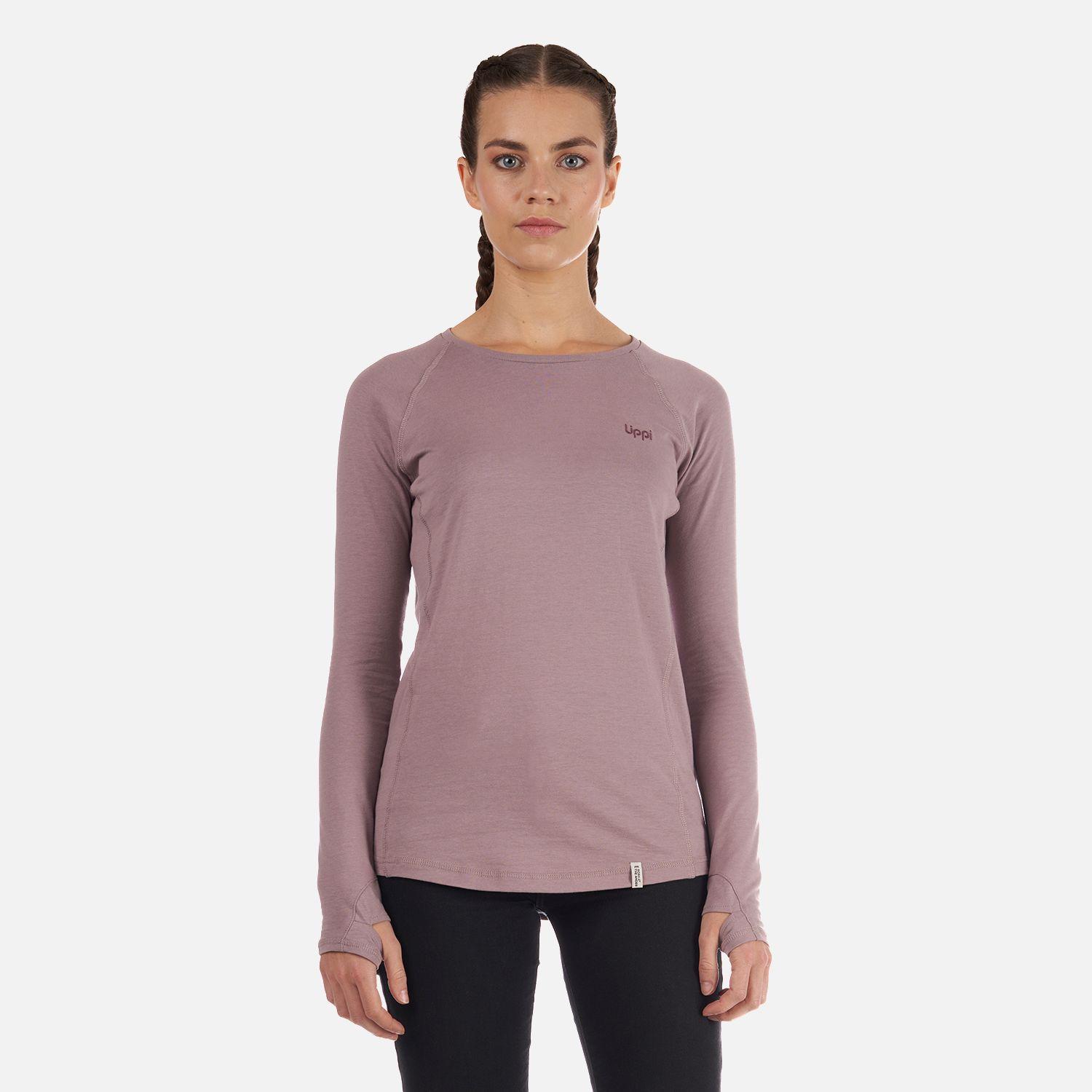 Polera Mujer Skills Long Sleeve T-Shirt Palo Rosa Lippi-1