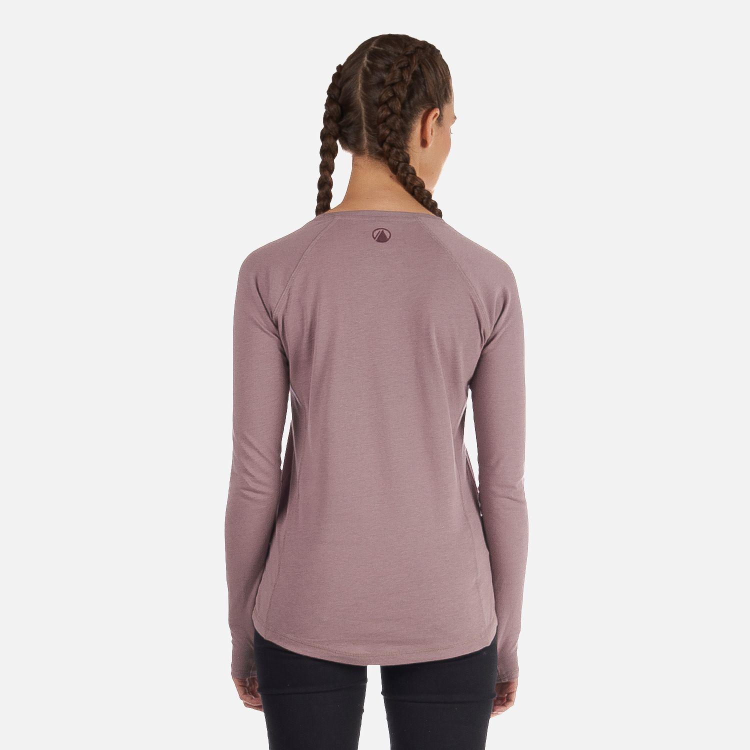 Polera Mujer Skills Long Sleeve T-Shirt Palo Rosa Lippi-3