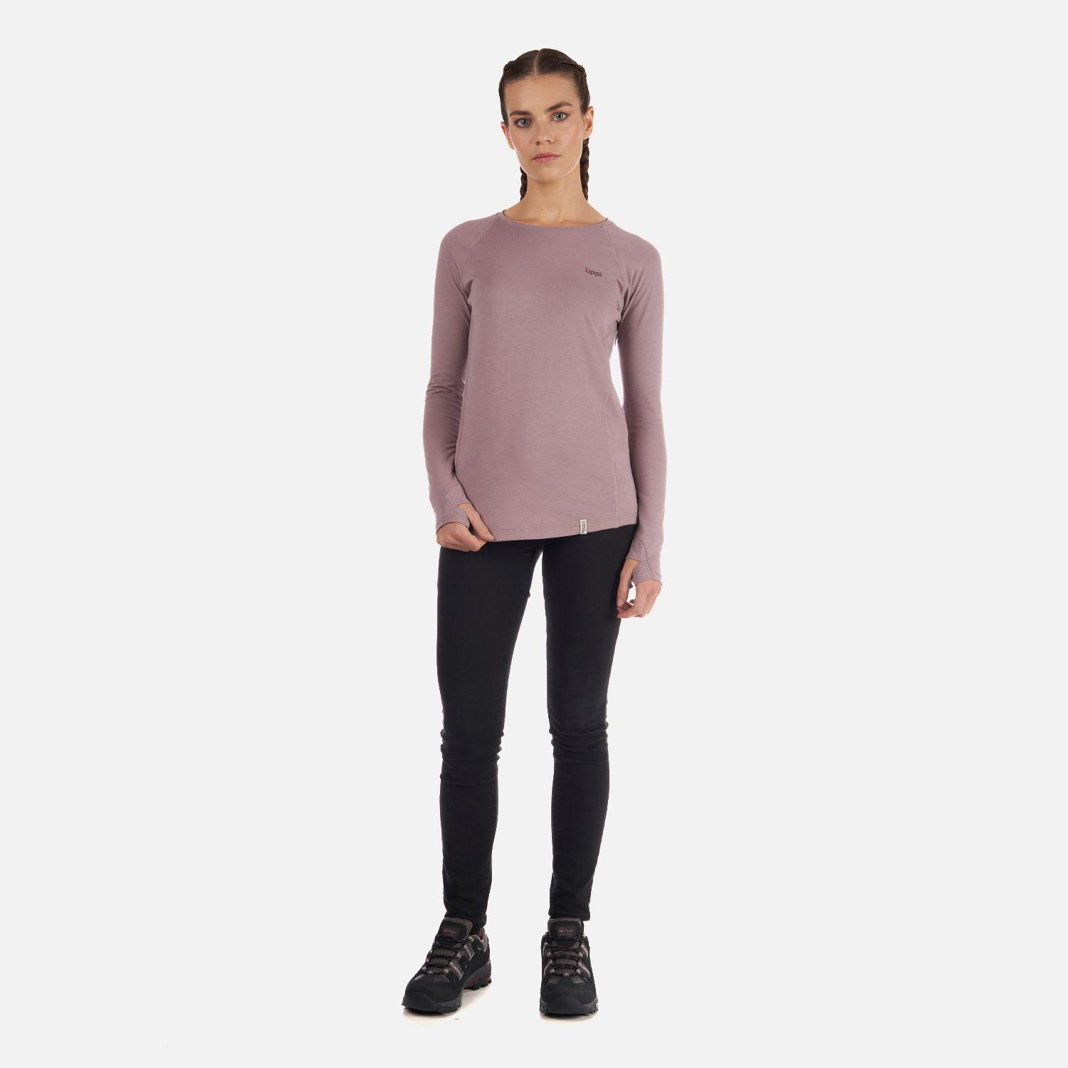 Polera Mujer Skills Long Sleeve T-Shirt Palo Rosa Lippi-5
