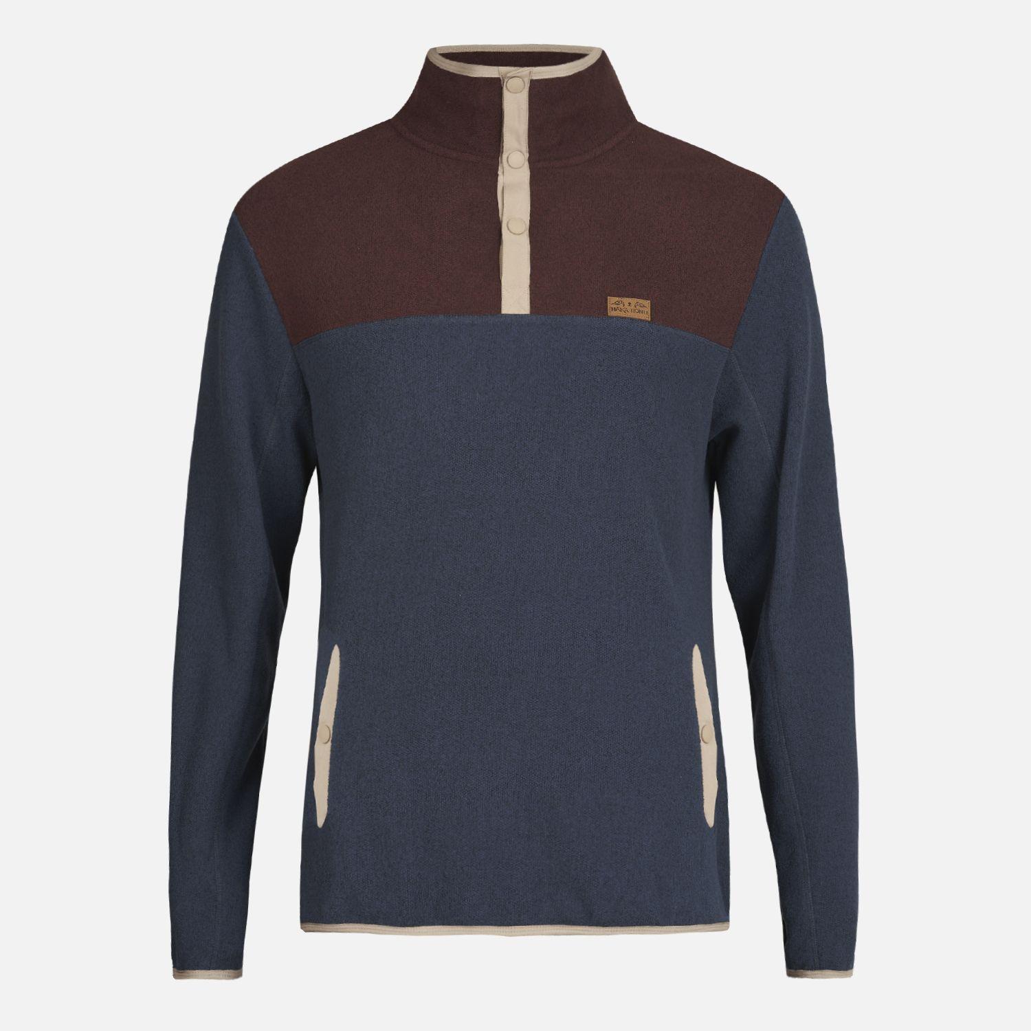 Poleron Hombre Tokerau Azul Noche Haka Honu-0