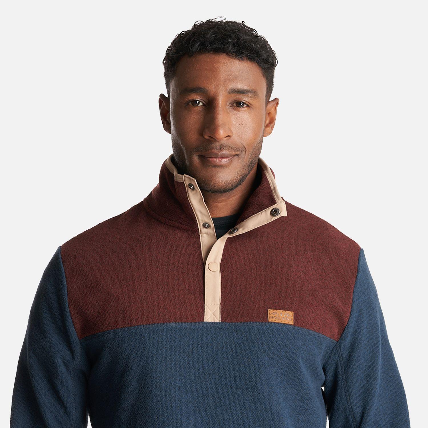 Poleron Hombre Tokerau Azul Noche Haka Honu-4