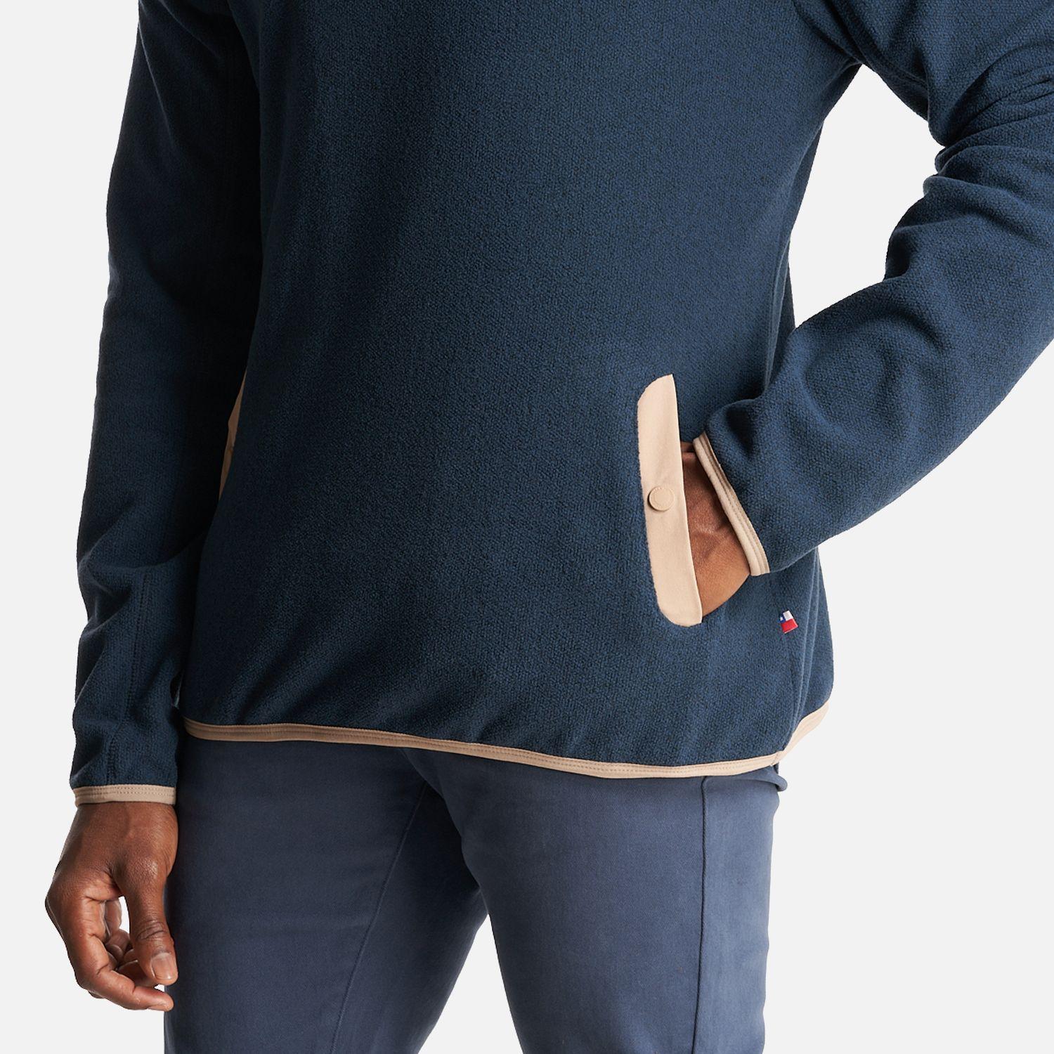 Poleron Hombre Tokerau Azul Noche Haka Honu-5