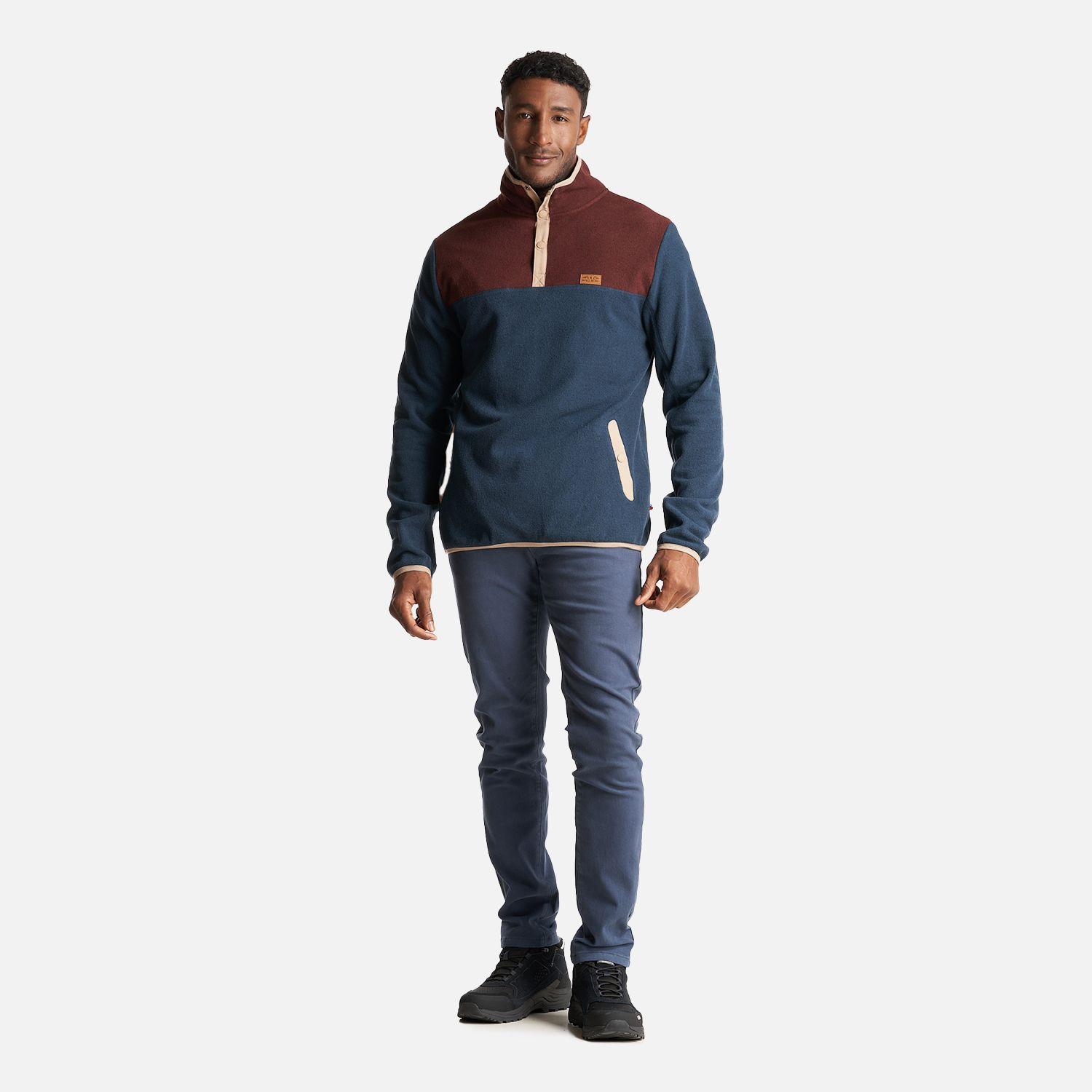 Poleron Hombre Tokerau Azul Noche Haka Honu-6